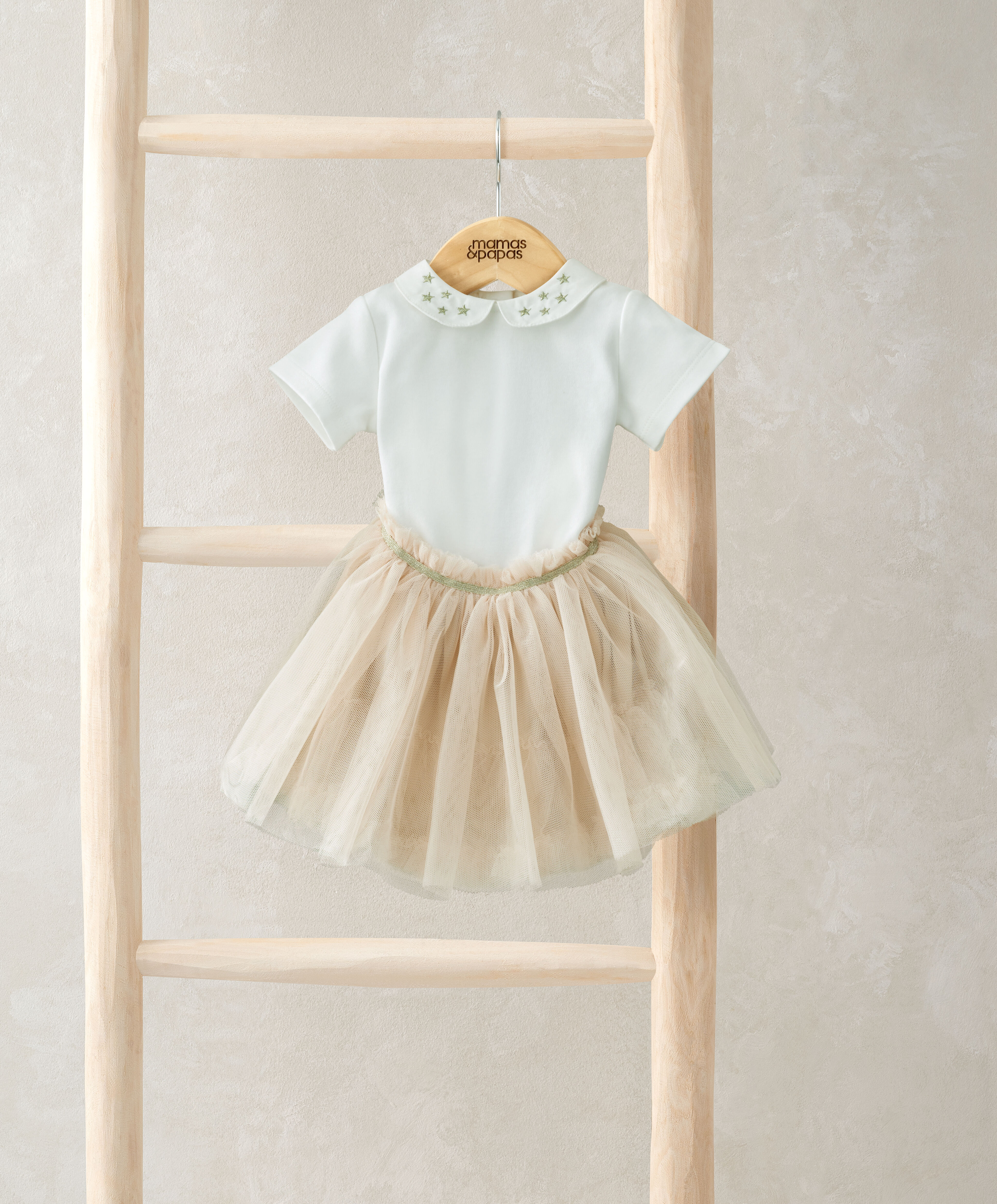 طقم لباس قطعة واحدة وتنورة توتو - قطعتان image number 1