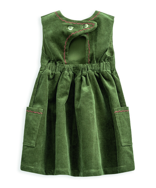 فستان بتصميم مريلة - أخضر image number 3
