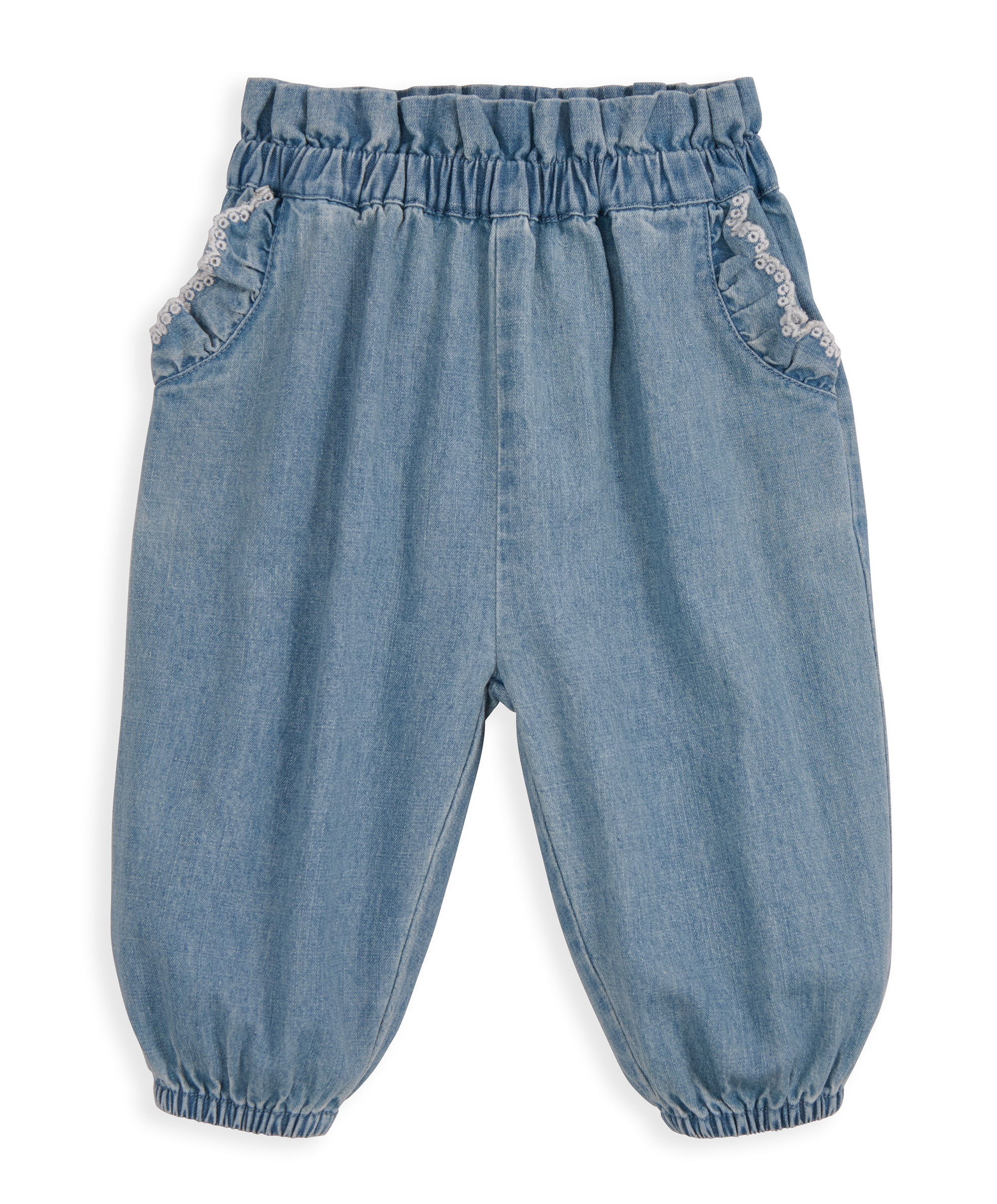 طقم فيست منسوج وبنطال دنيم image number 4