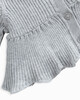 Metallic Knitted Peplum Cardigan image number 3