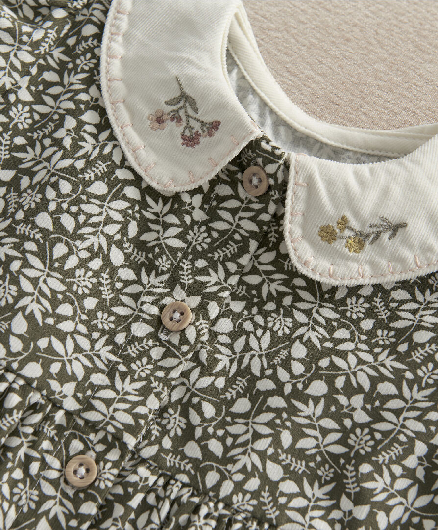 Print Dress & Tights Set image number 3