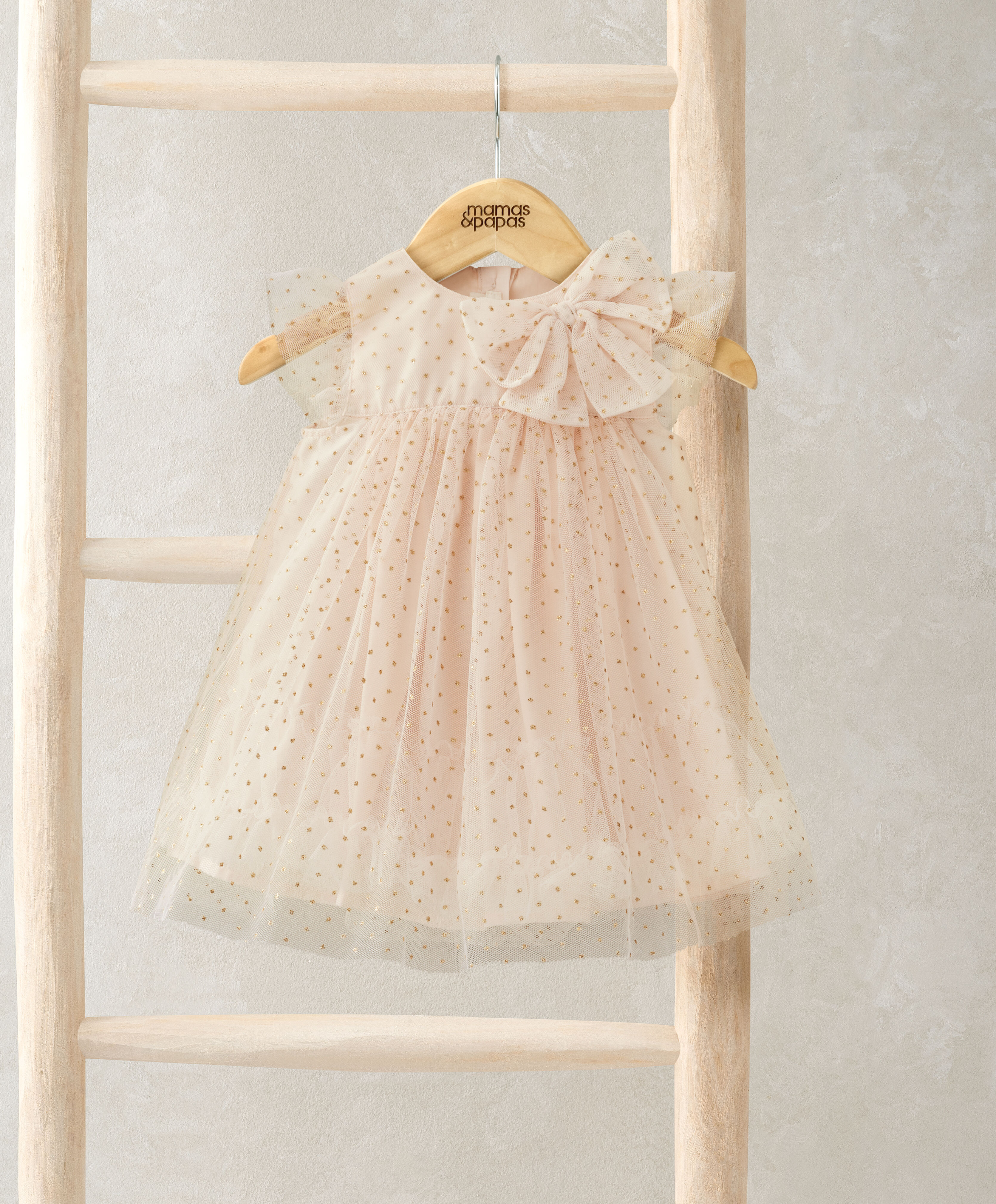 فستان تول منقط بغليتر image number 1