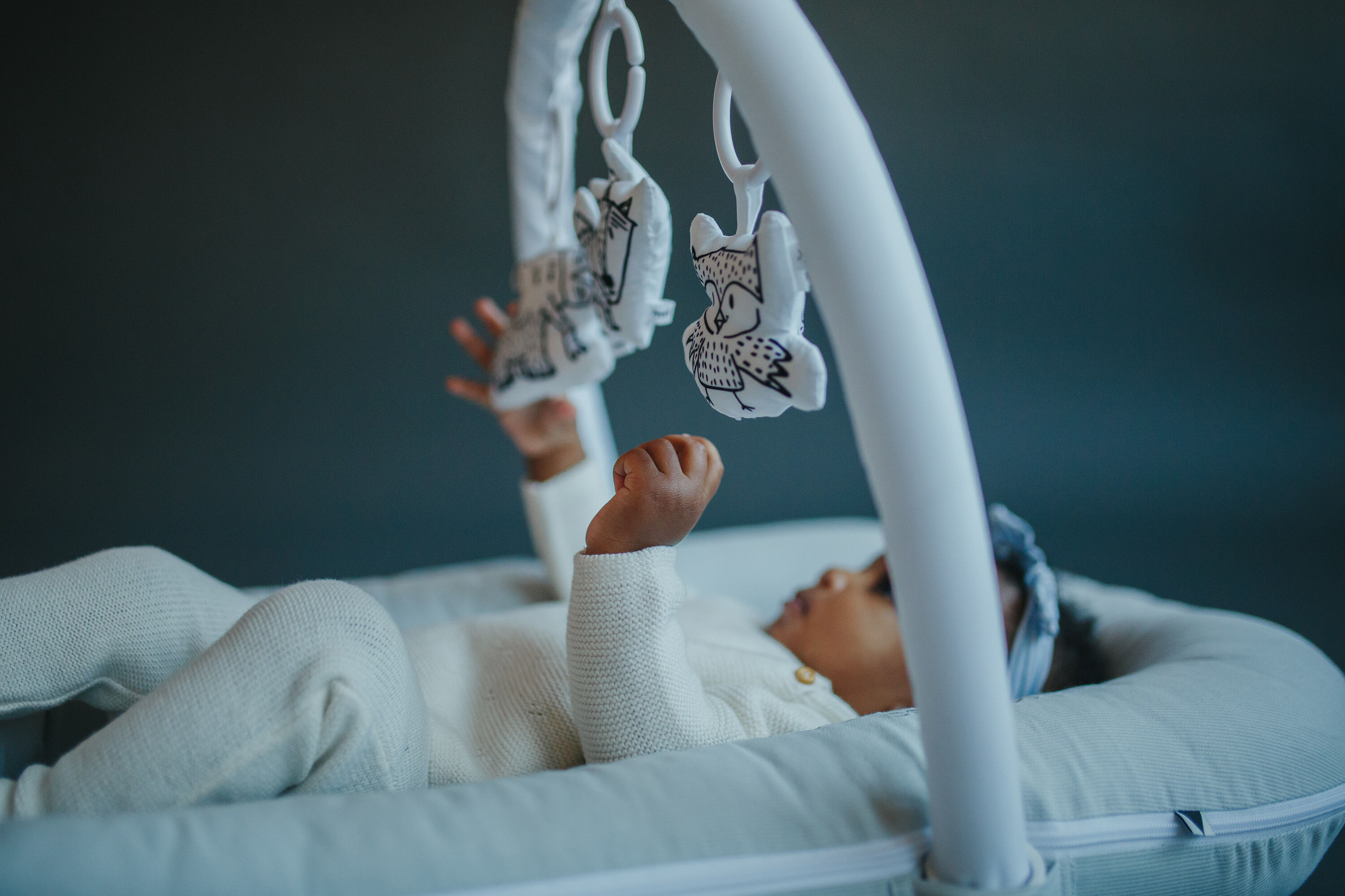 غطاء مهد ديلوكس+ من دوك ايه توت - كلاود جراي image number 4