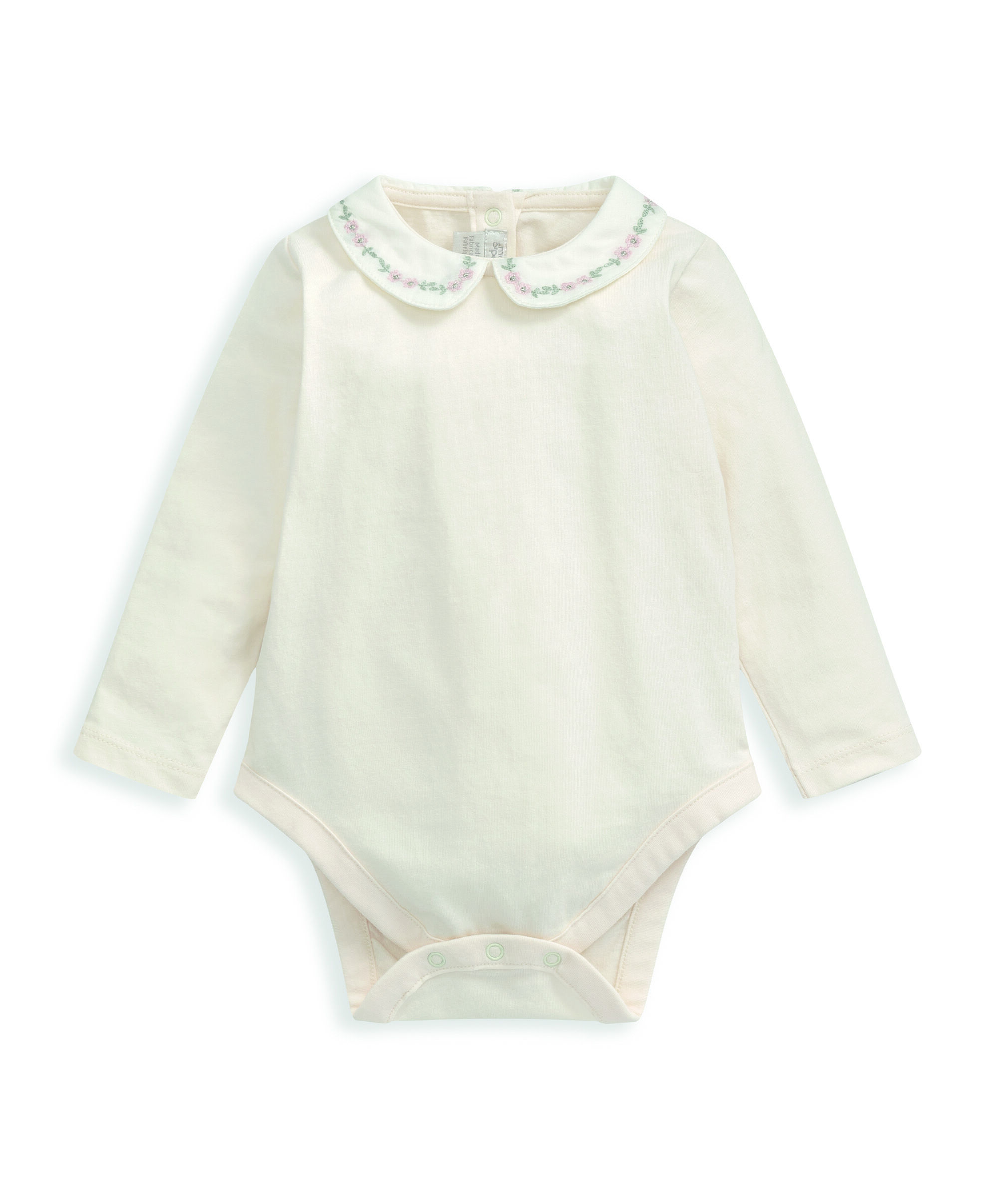 لباس قطعة واحدة بياقة مطرزة image number 2