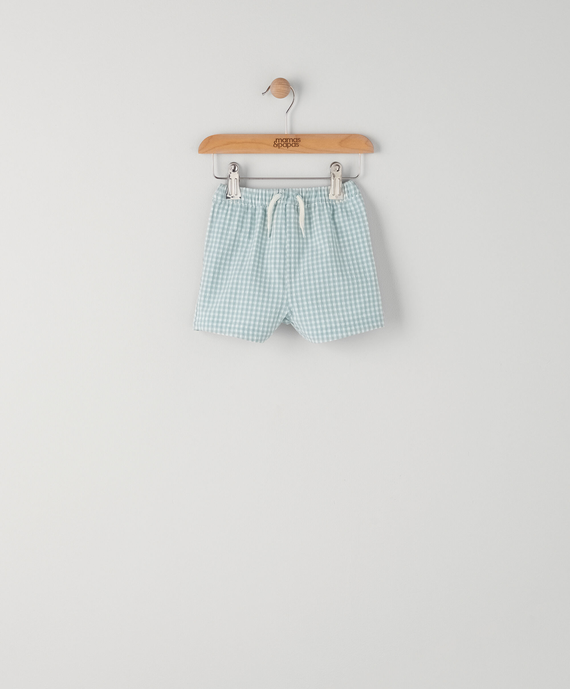 شورت سباحة بنقشة مربعات غينغهام image number 1