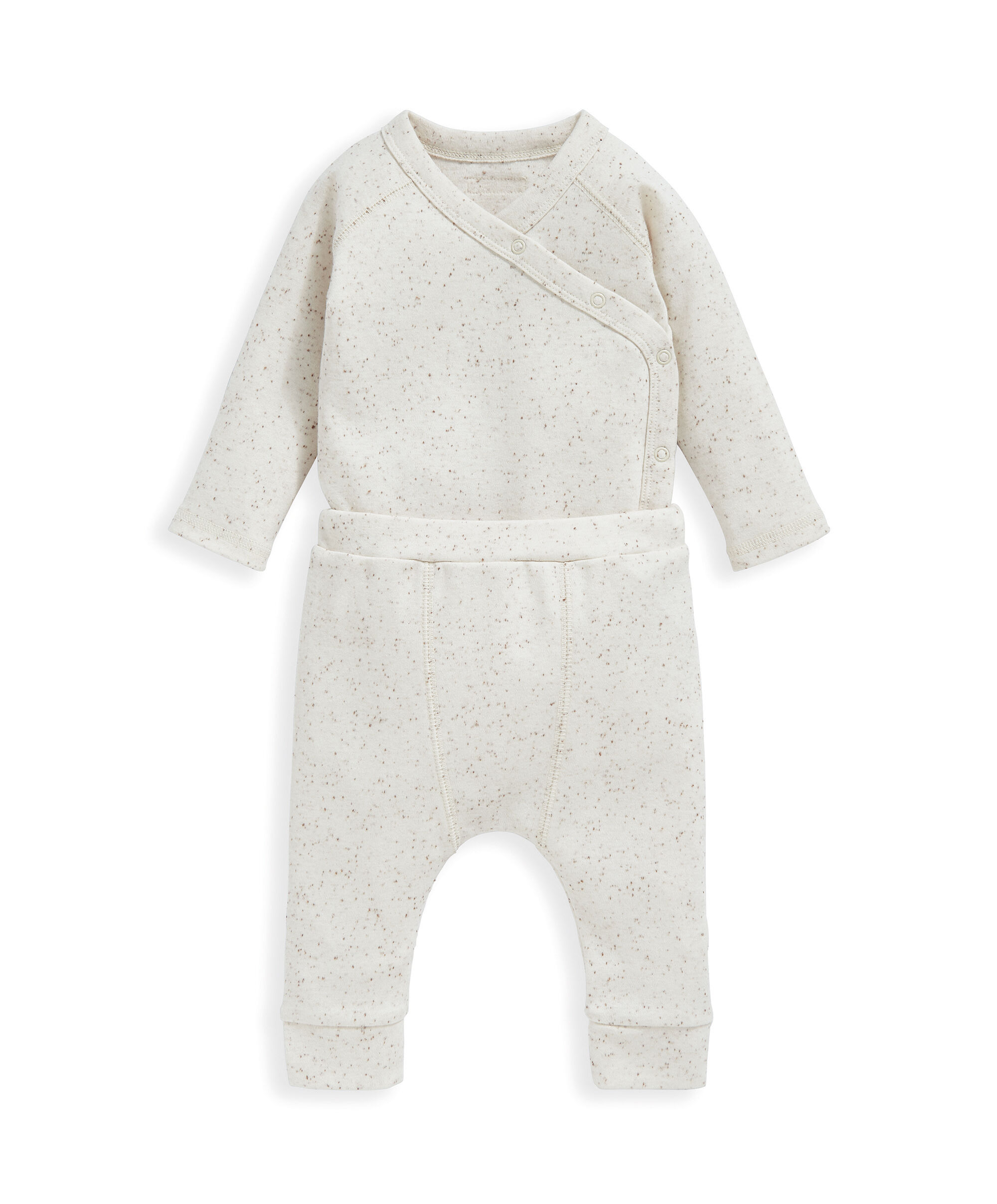 طقم جيرسيه بنقشة نقاط - قطعتان image number 2