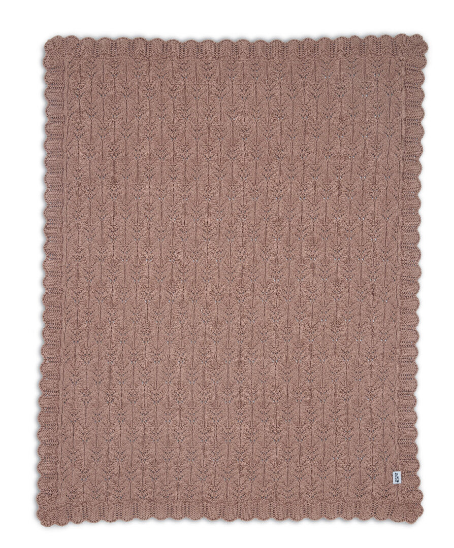 بطانية منسوجة صغيرة - نقشة زهور image number 2