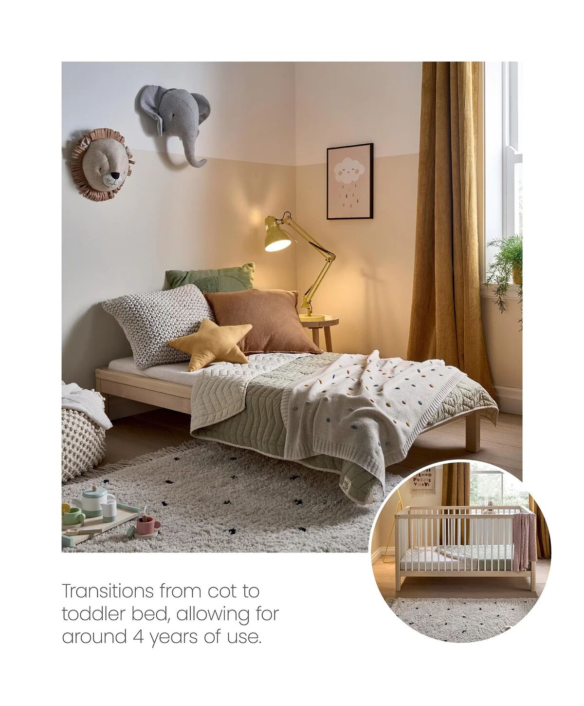 مهد سولو صغير - أبيض image number 2