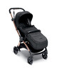 Airo 6 Piece Black Essentials Bundle with Black Aton Car Seat- Black with Rose Gold Frame image number 7