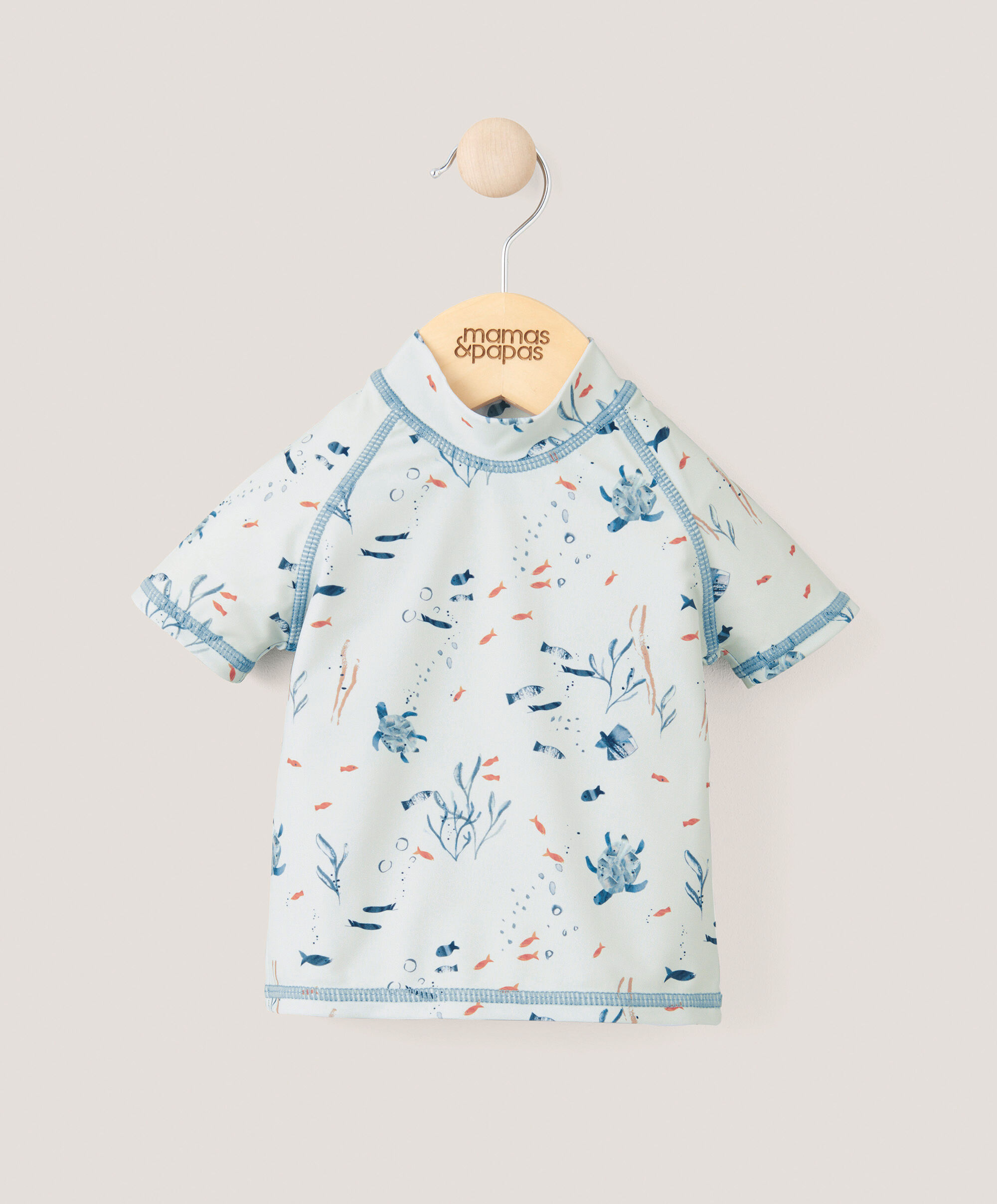 بلوزة سباحة بأكمام طويلة - أزرق image number 1