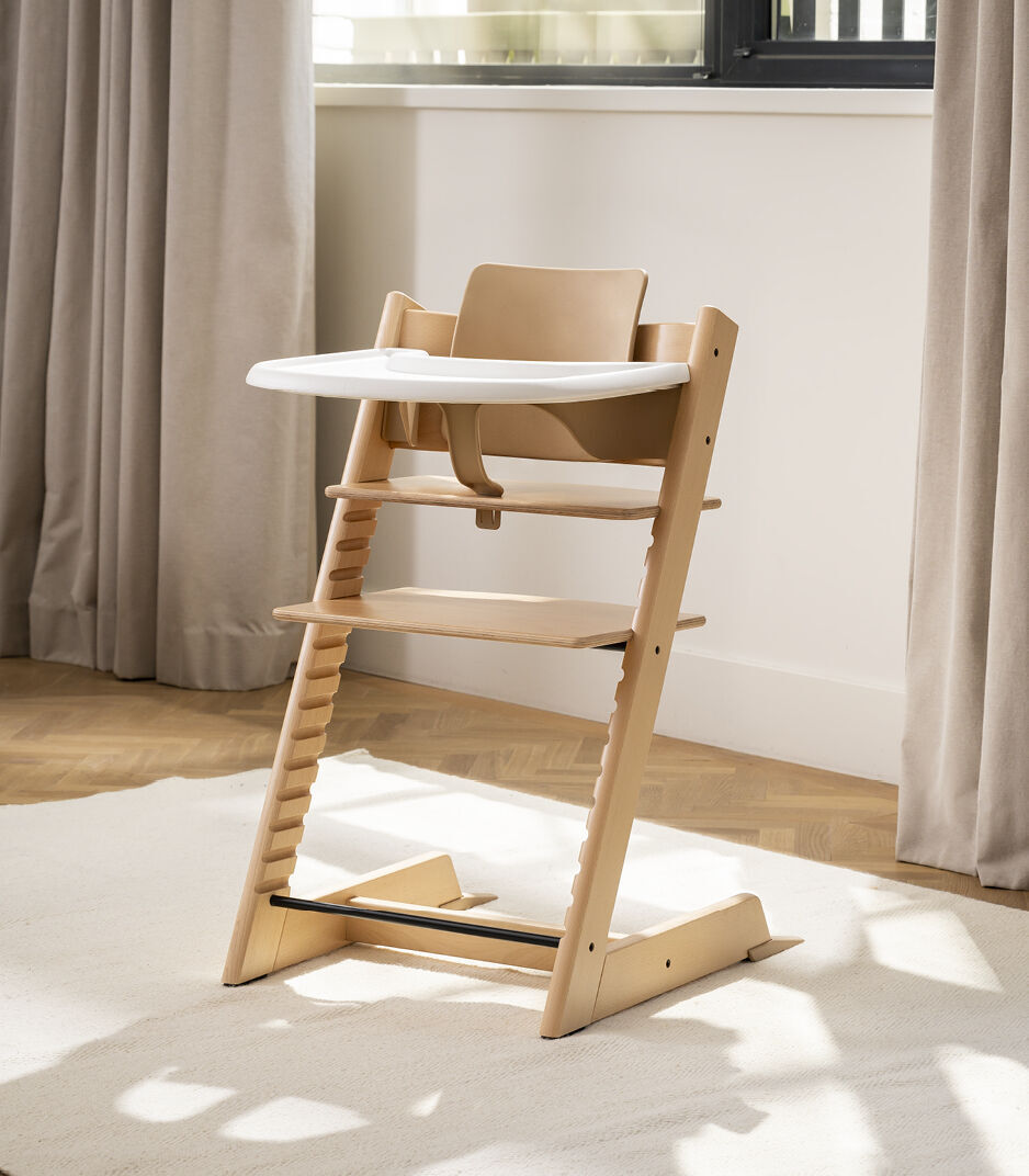  Stokke Tripp Trapp High Chair Natural + Baby Set + Tray​ Bundle (3 pieces) image number 6