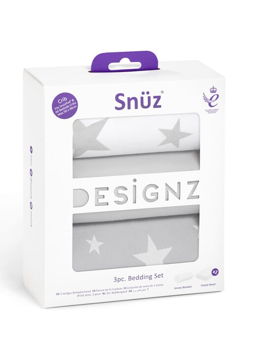 Snuz 3pc Crib Bedding Set – Stars image number 2