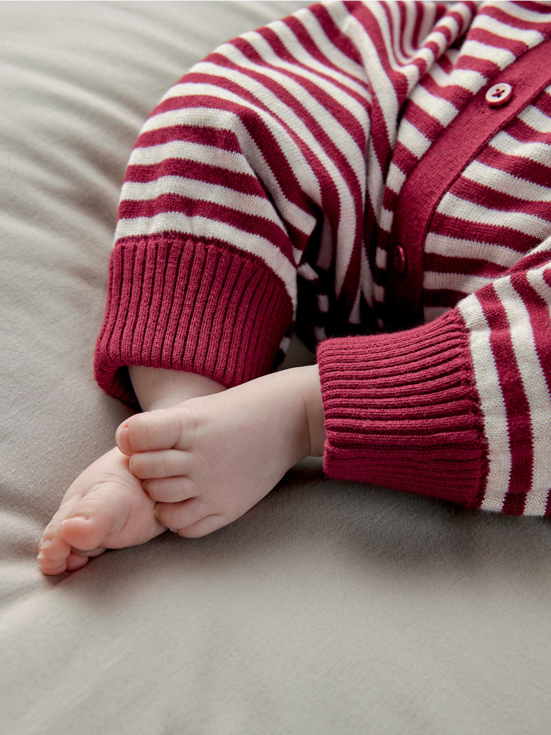 Striped Knit Romper image number 8