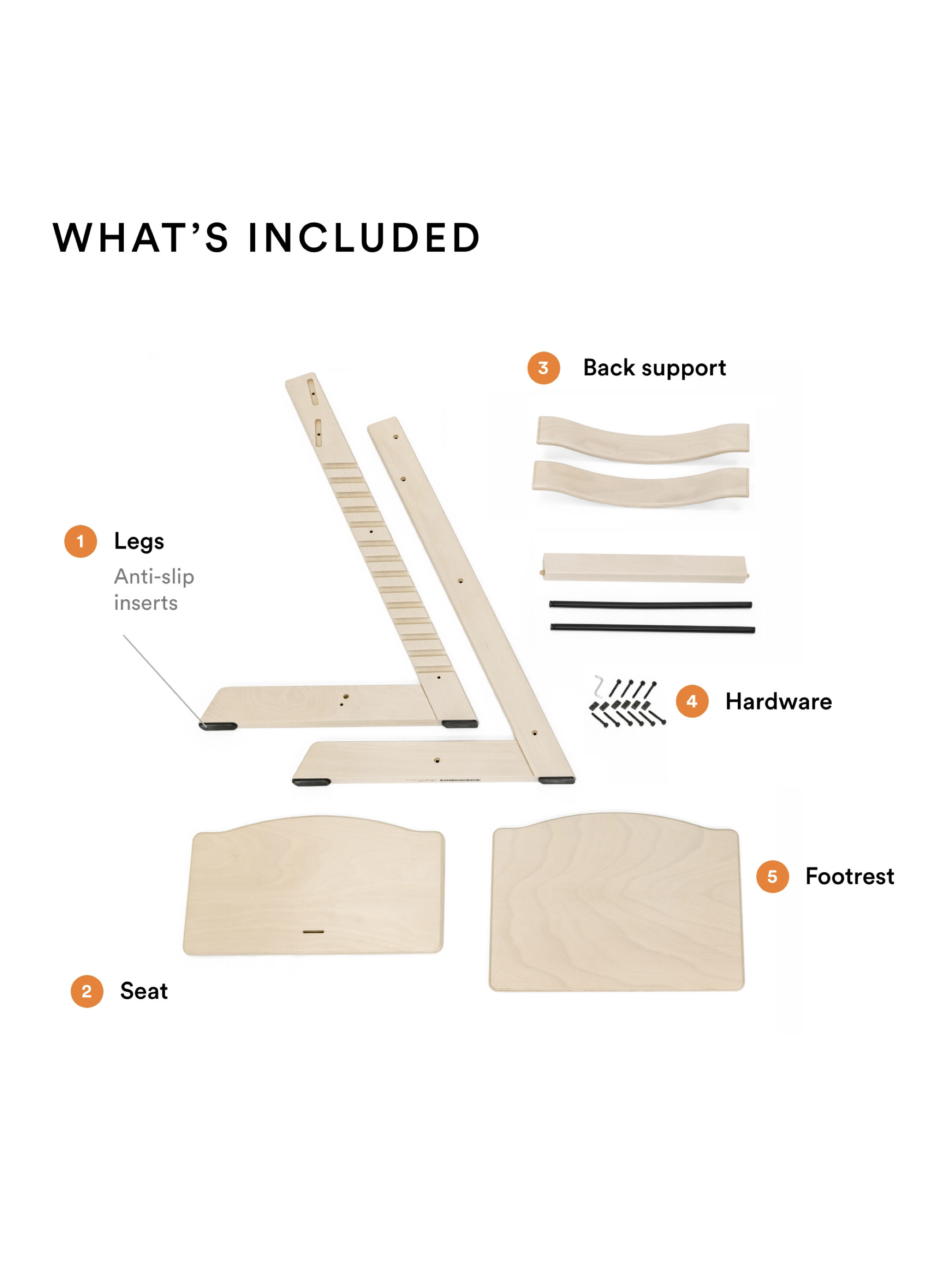 كرسي تريب تراب من ستوك - رمادي image number 4