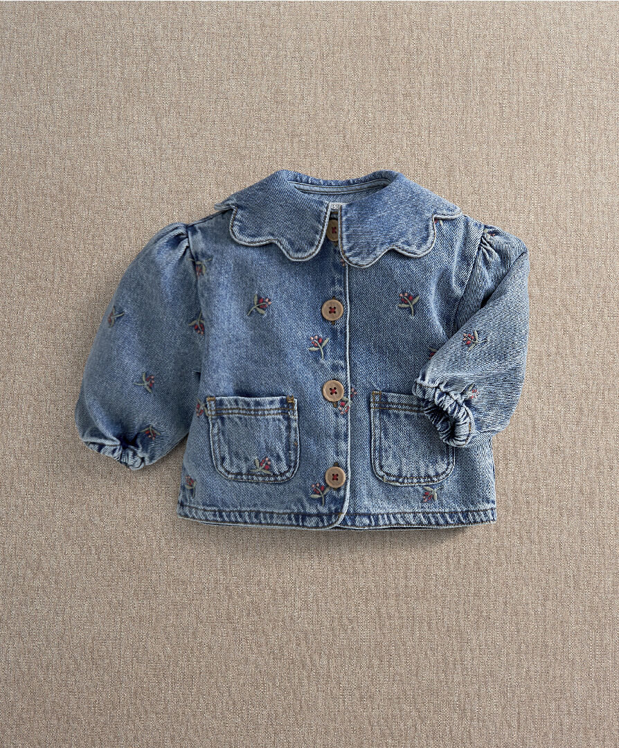 Embroidered Denim Jacket image number 2