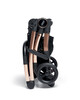 Airo 6 Piece Black Essentials Bundle with Black Aton Car Seat- Black with Rose Gold Frame image number 8