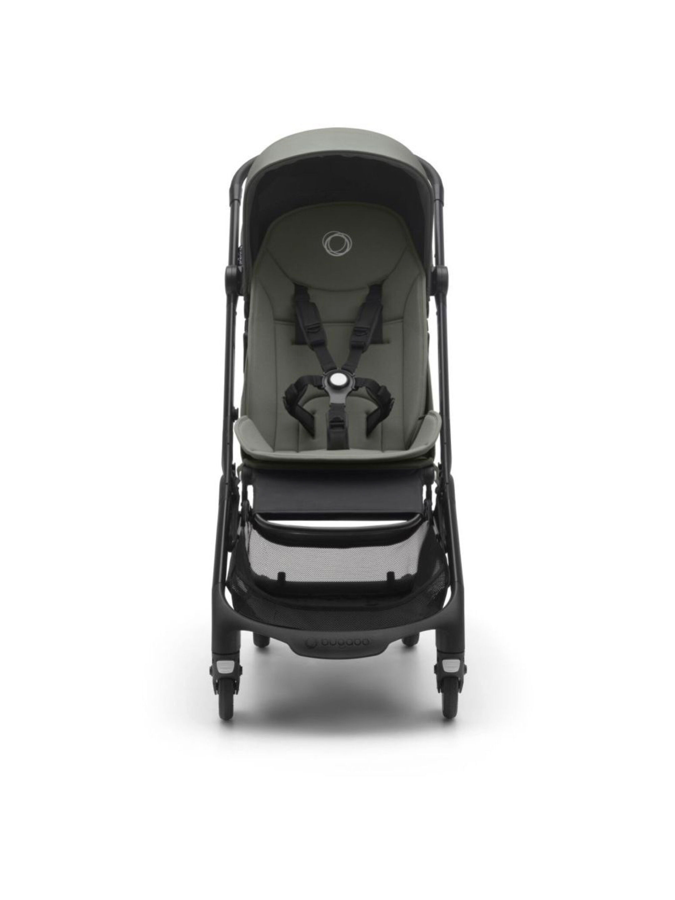 عربة أطفال بترفلاي متكاملة من بوقابو - أسود/أخضر داكن image number 2
