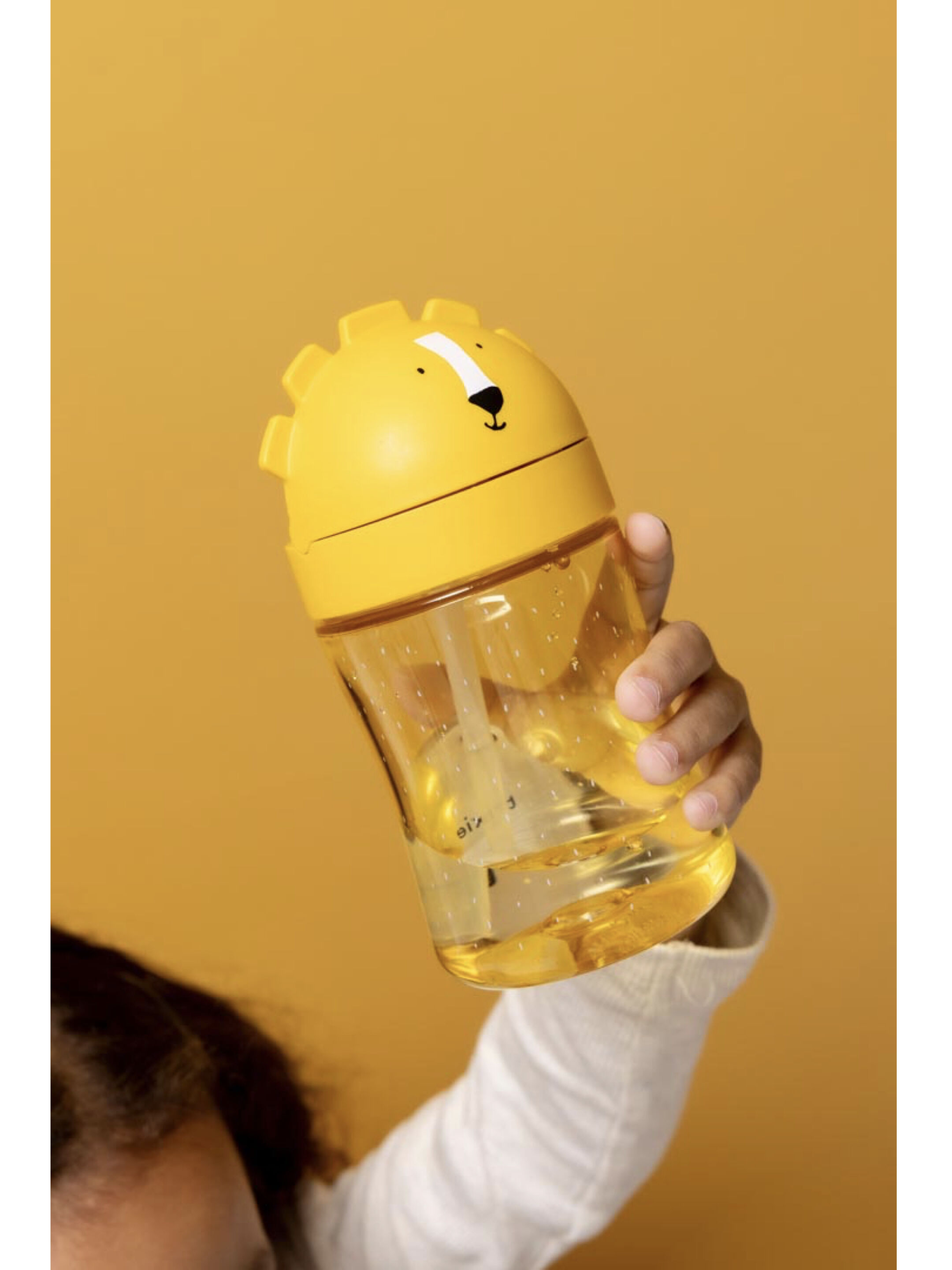 Trixie Tritan&trade; Spill Proof Straw Bottle - 300ml - Mr. Lion