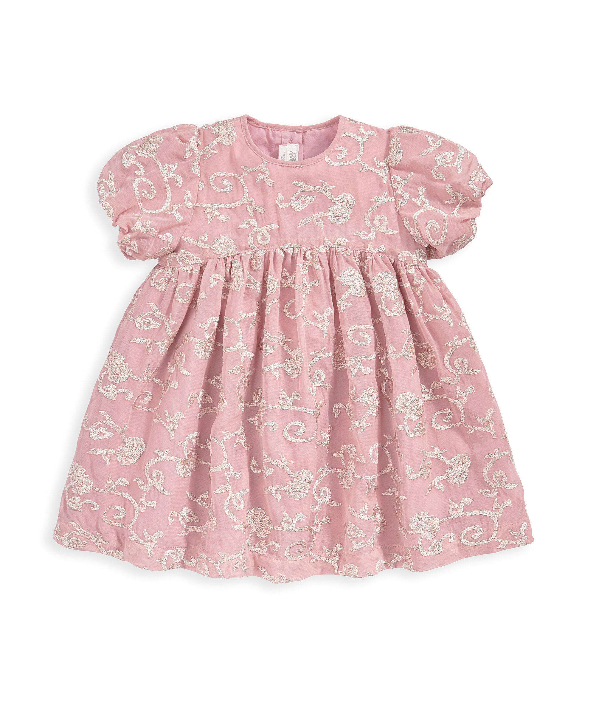 فستان مطرز للعيد - وردي image number 2