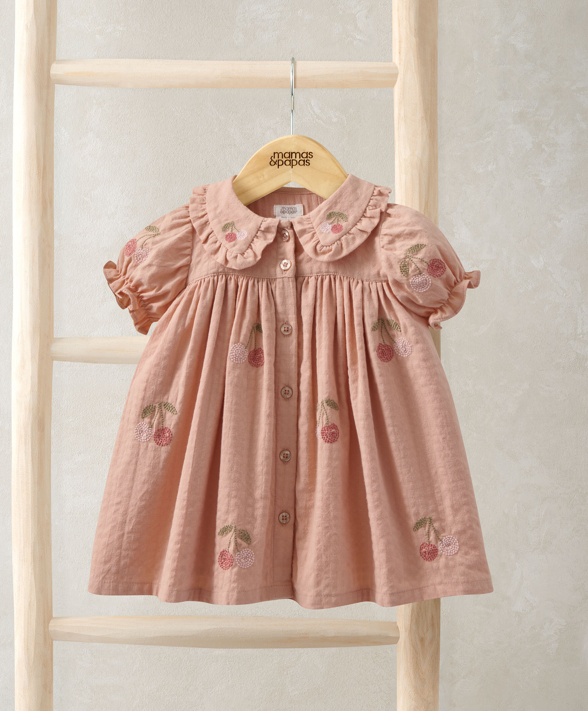 Embroidered Cherry Dress