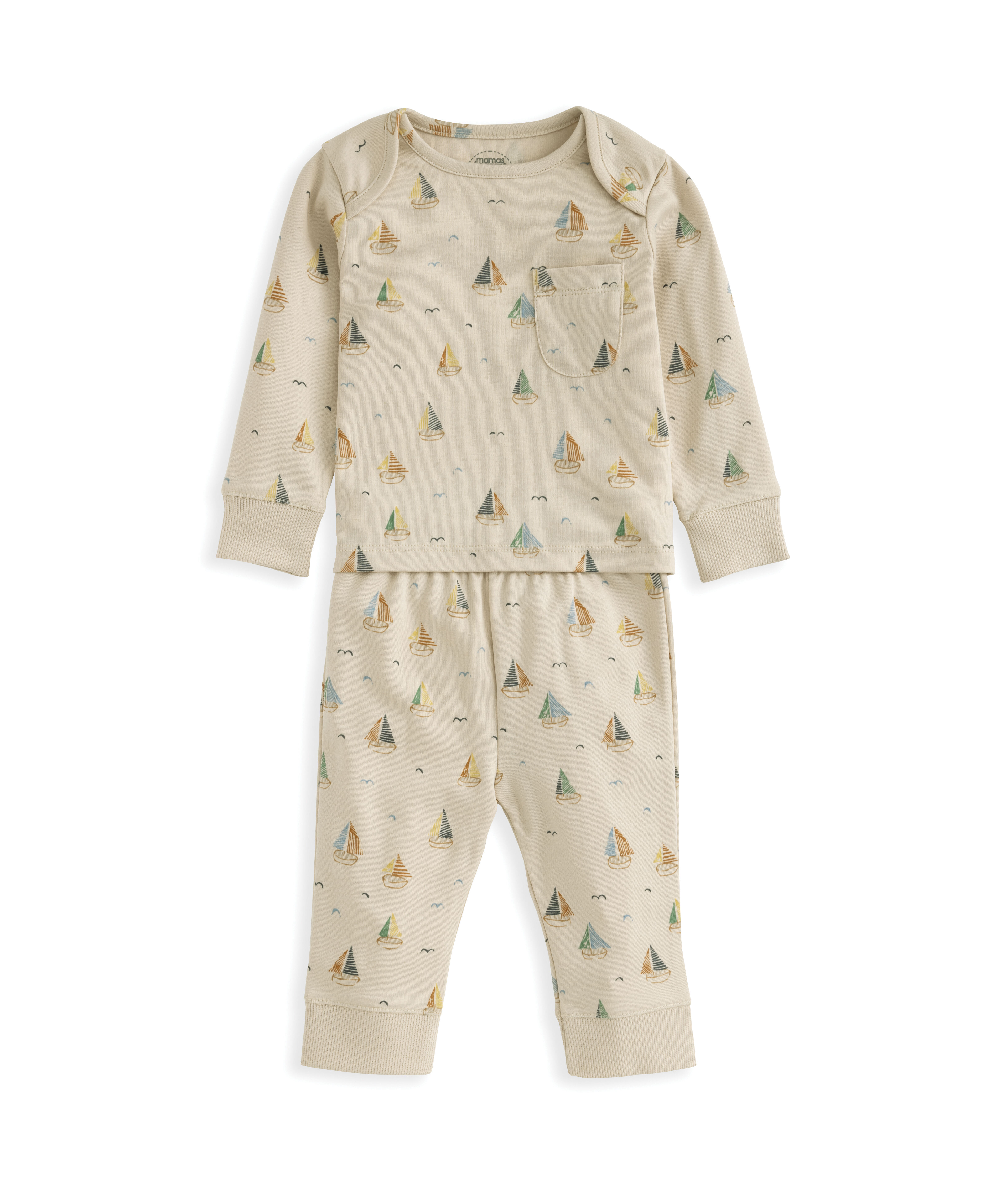 بيجاما بنقشة بحرية image number 2