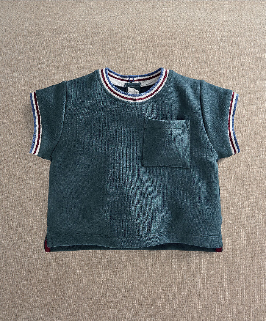Rib Collar T-Shirt image number 1