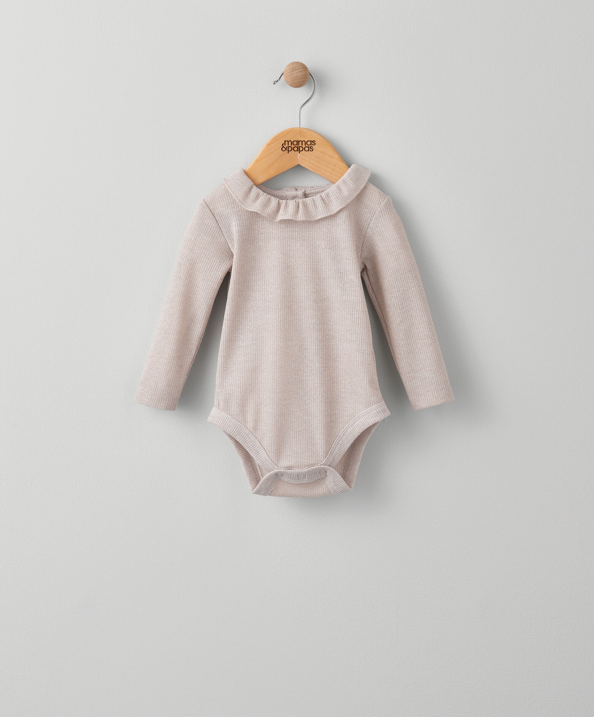 لباس قطعة واحدة لامع بكشكش image number 5