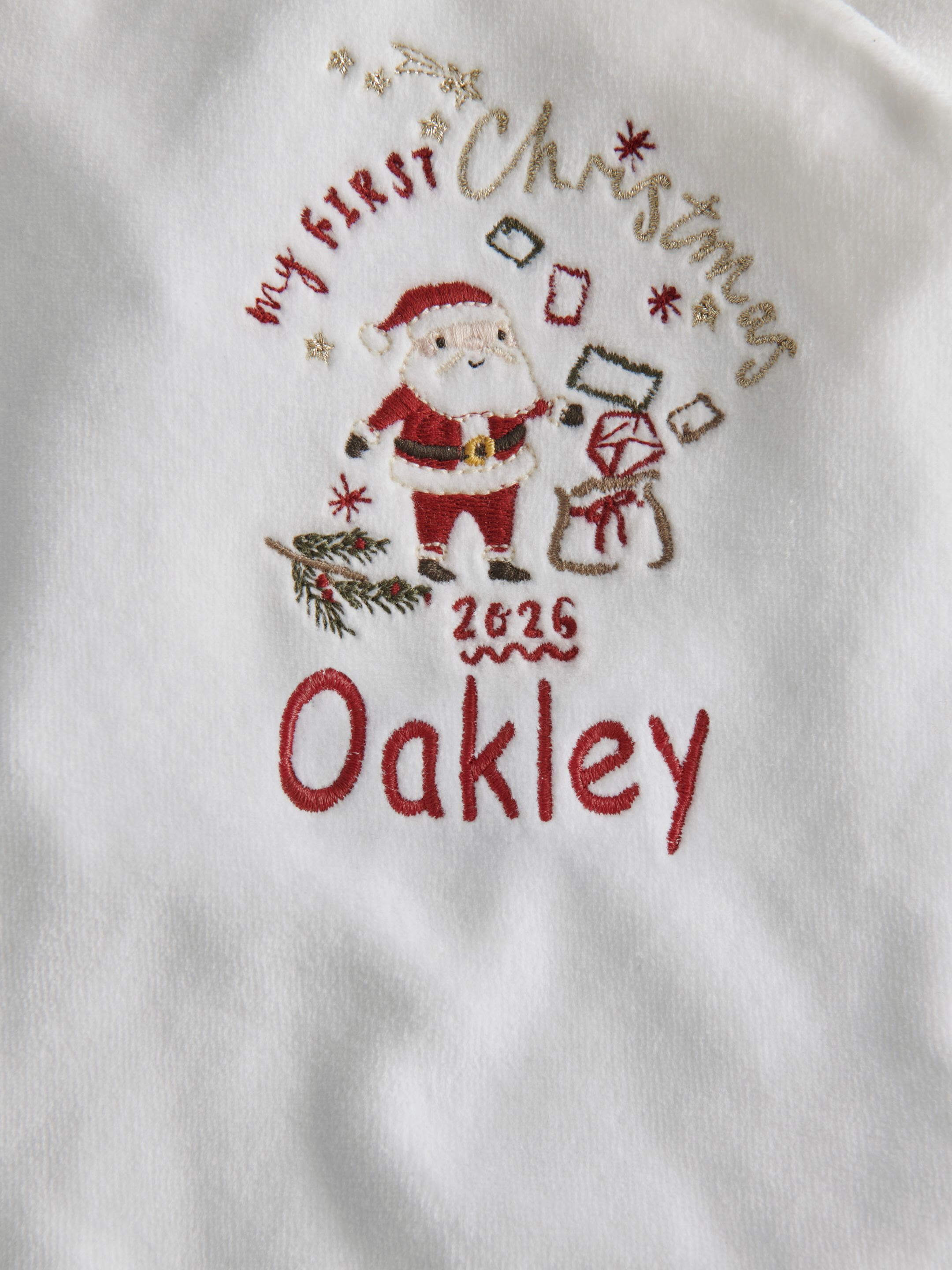 1st Christmas Velour All-in-One image number 4