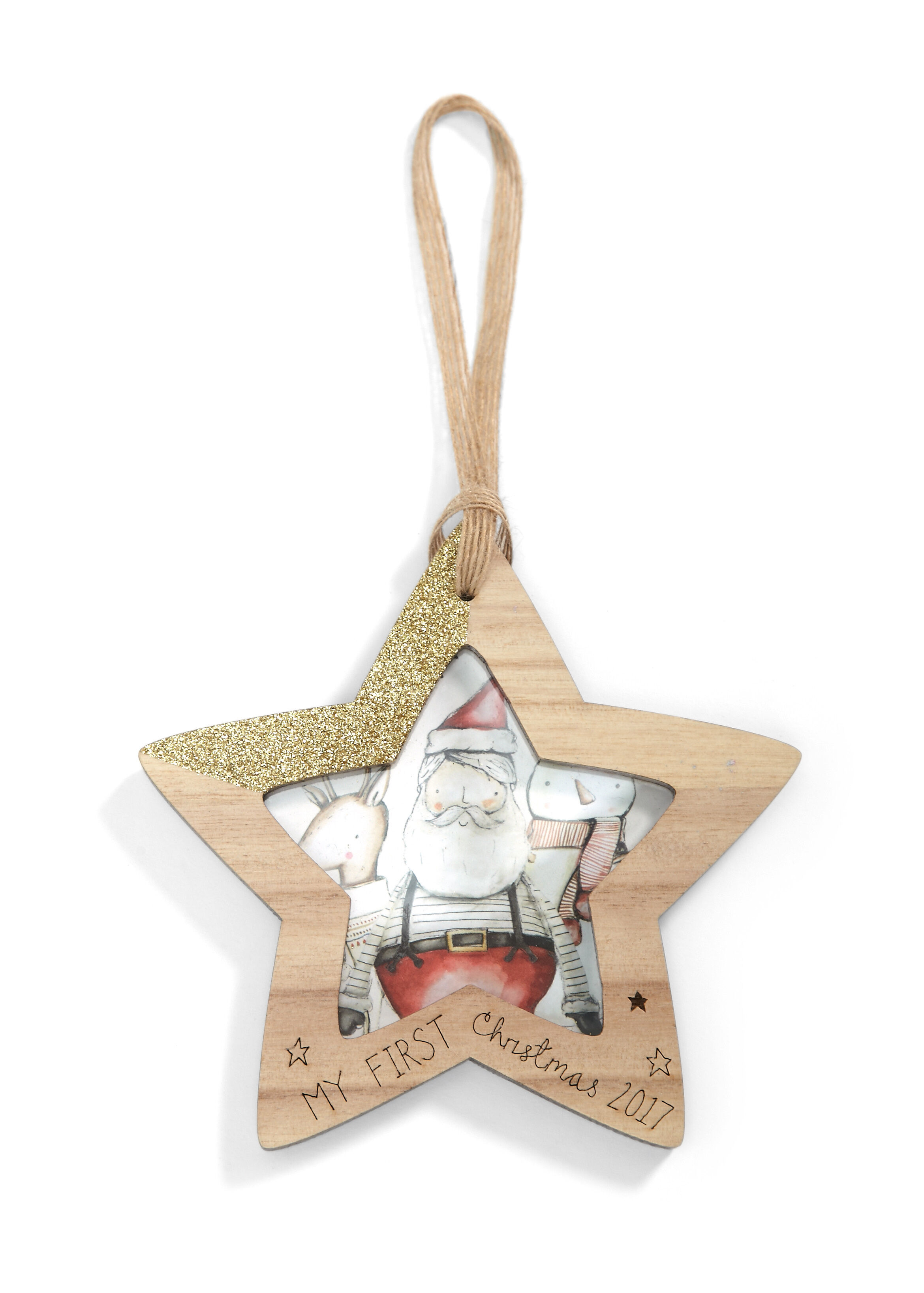 إطار نجمة بعبارة My First للتعليق image number 1