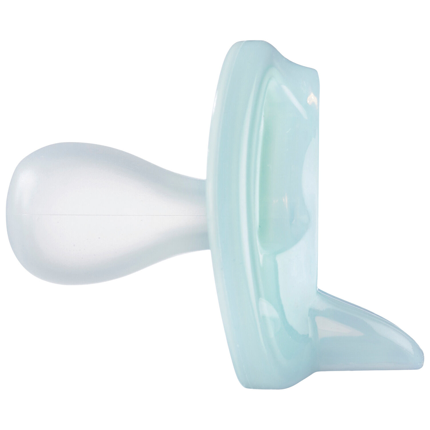 طقم لهايات سيليكون فائقة الخفة بتصميم متماثل نت قطعة واحدة يساعد على استقامة الأسنان وخالي من مادة بيسفينول أ للأطفال منذ الولادة وحتى 6 أشهر من تومي تيببي - قطعتان image number 7