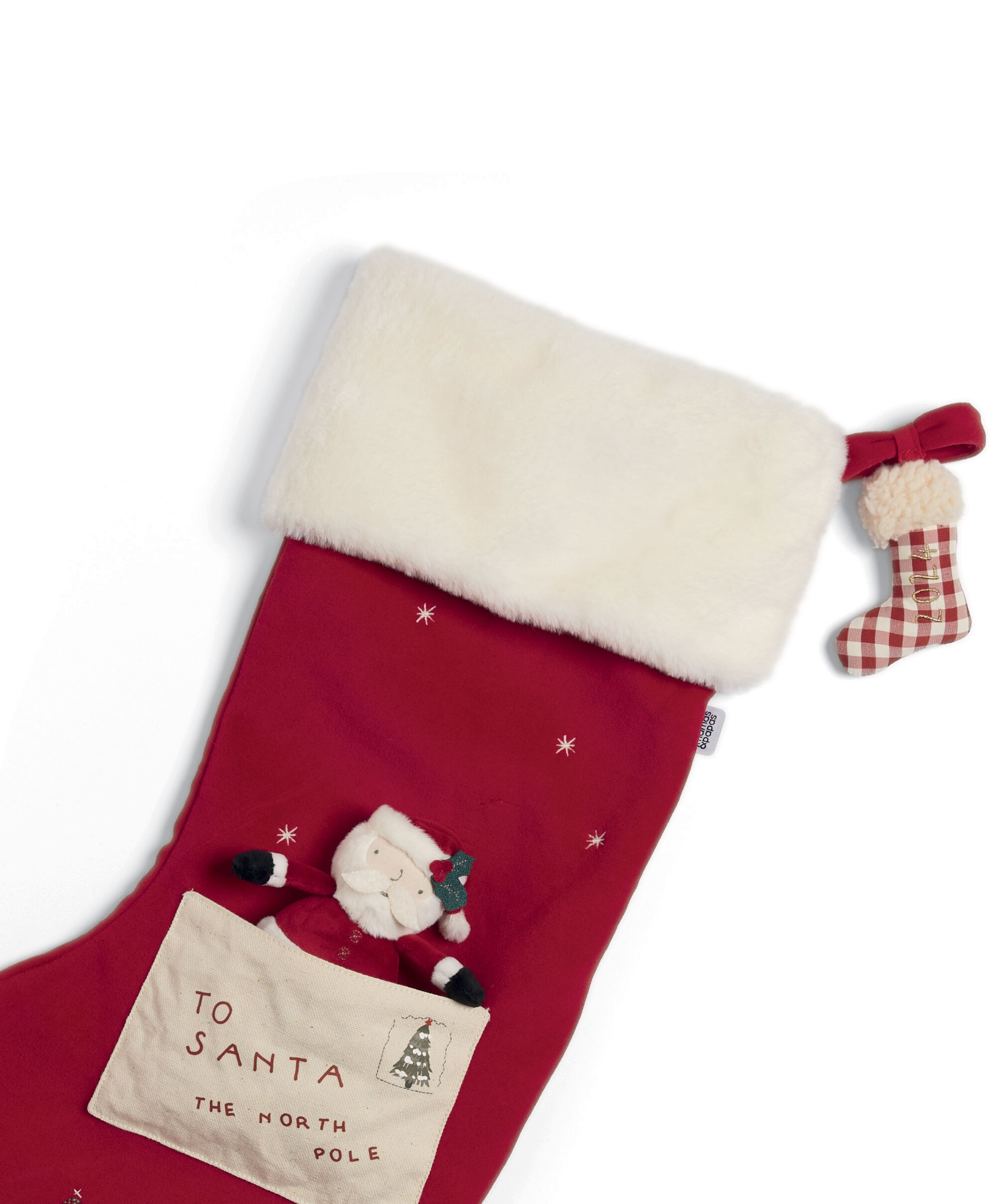 جورب كبير مع لعبة سانتا 2024 image number 3