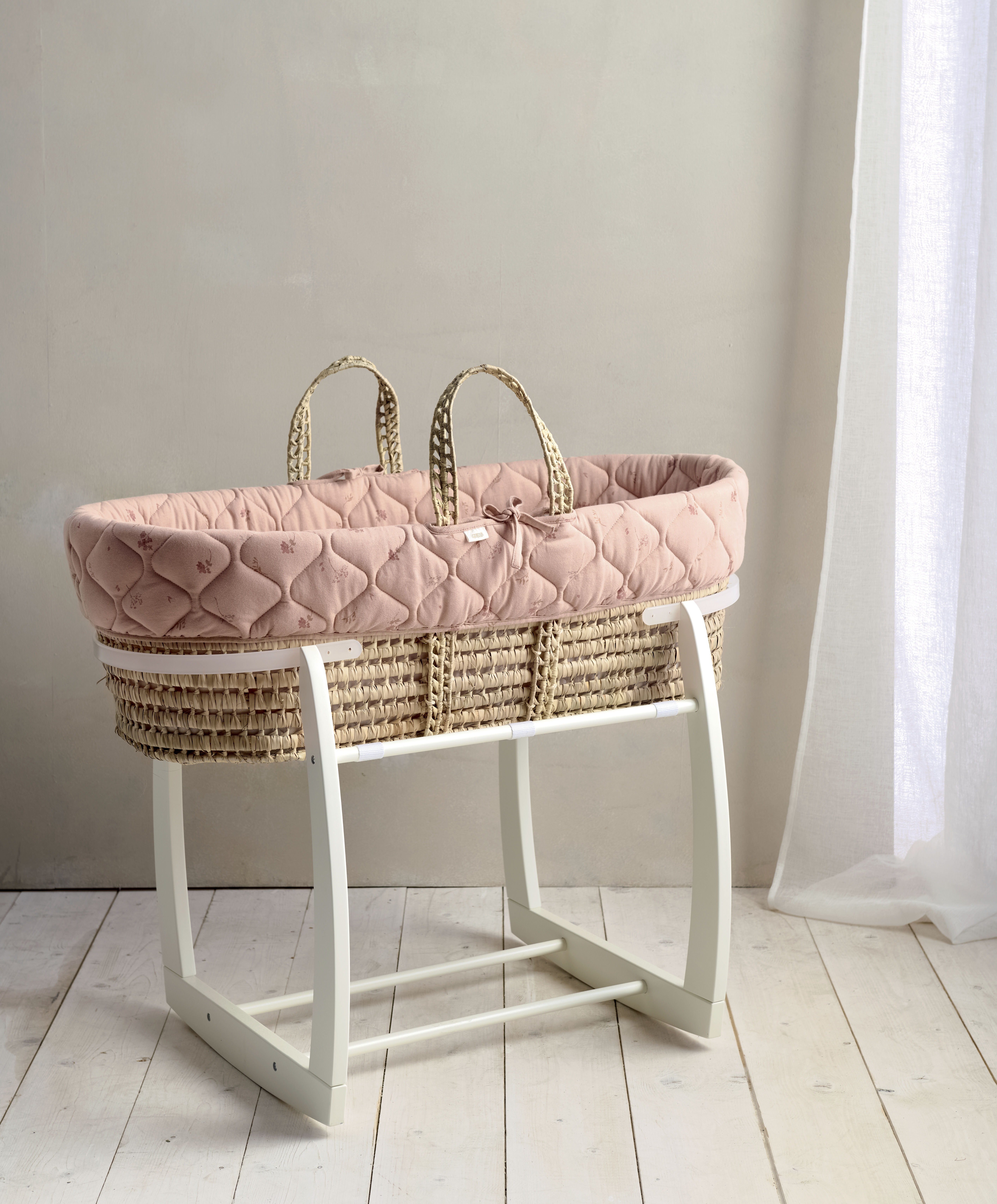 سلة موسى- ويلكوم تو ذا وورلد بنقشة زهور image number 2