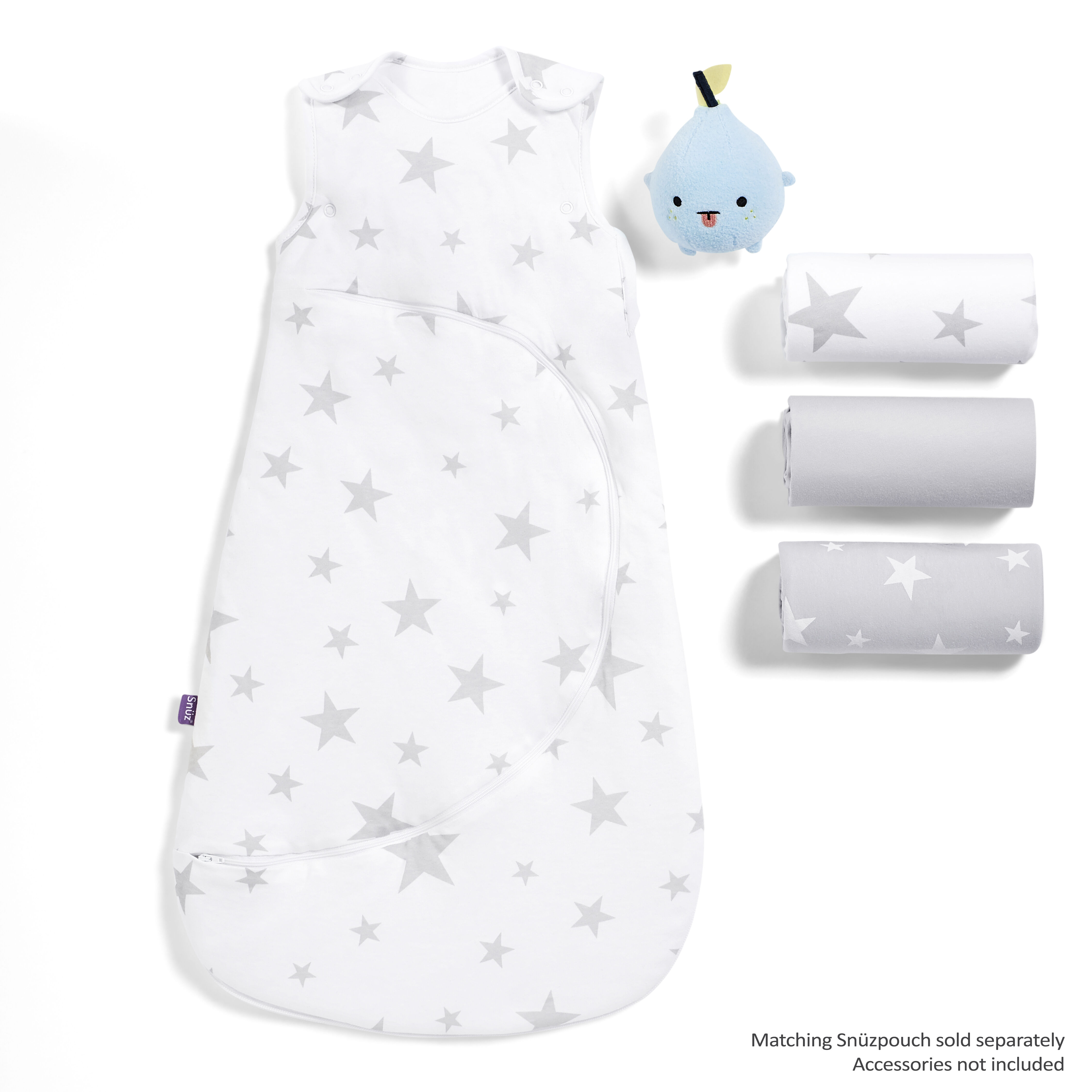 طقم مستلزمات فراش سنوز - نقشة نجوم image number 3