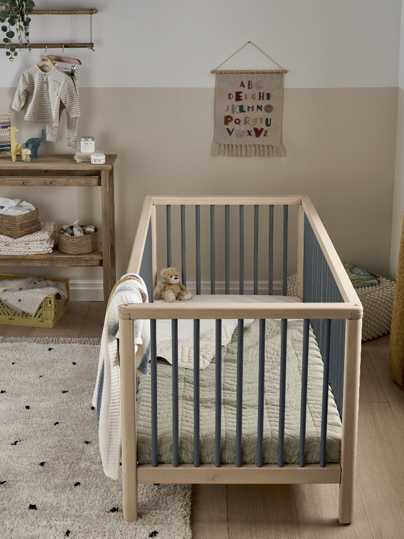 مهد سولو صغير - رمادي طبيعي image number 6