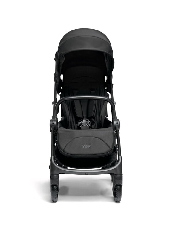 عربة Airo باللون الأسود مع طقم لطفل حديث الولادة باللون الأسود image number 5
