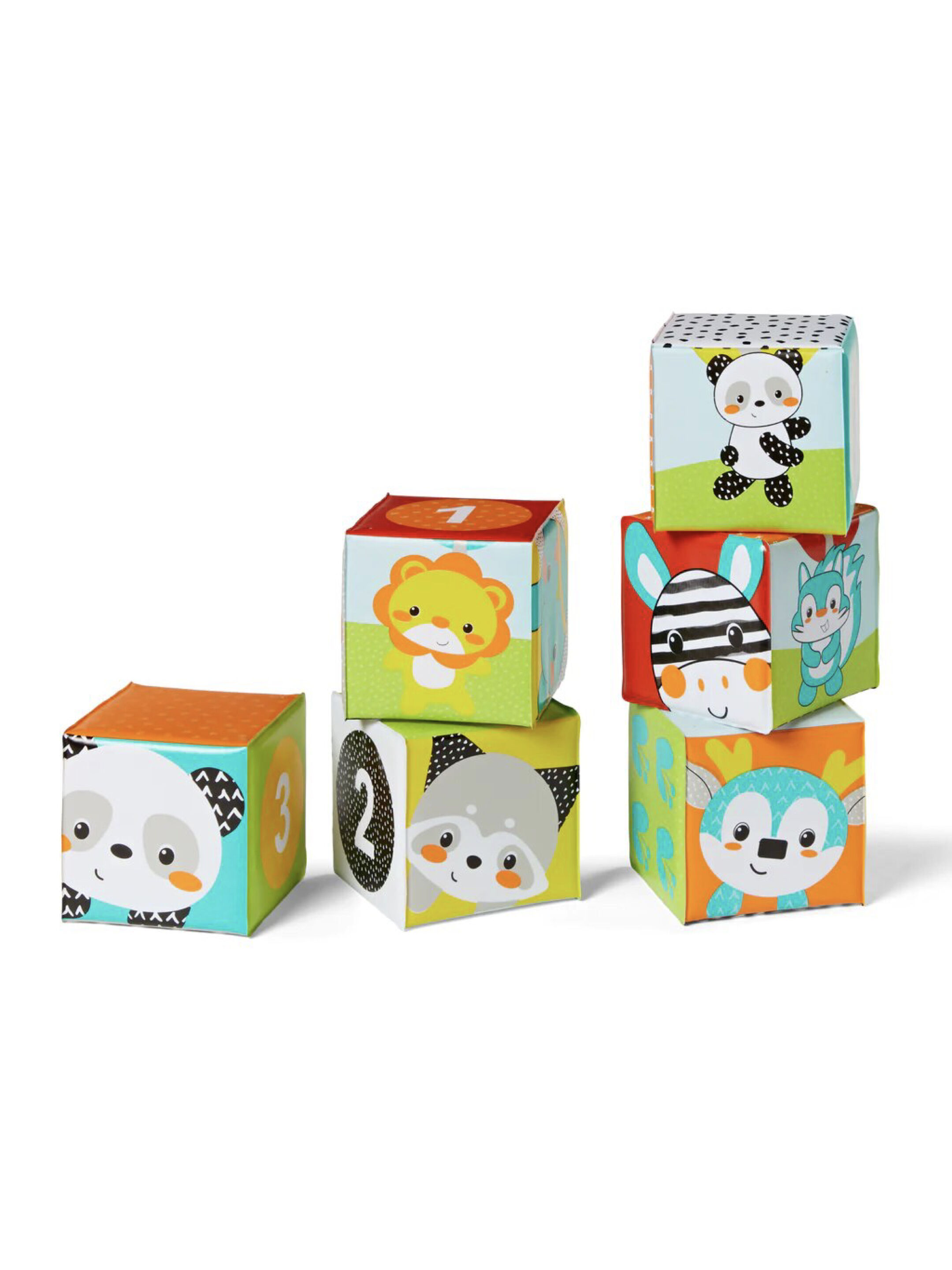 مكعبات حوض الاستحمام بألوان وأرقام من إنفانتينو - 3 قطع image number 1