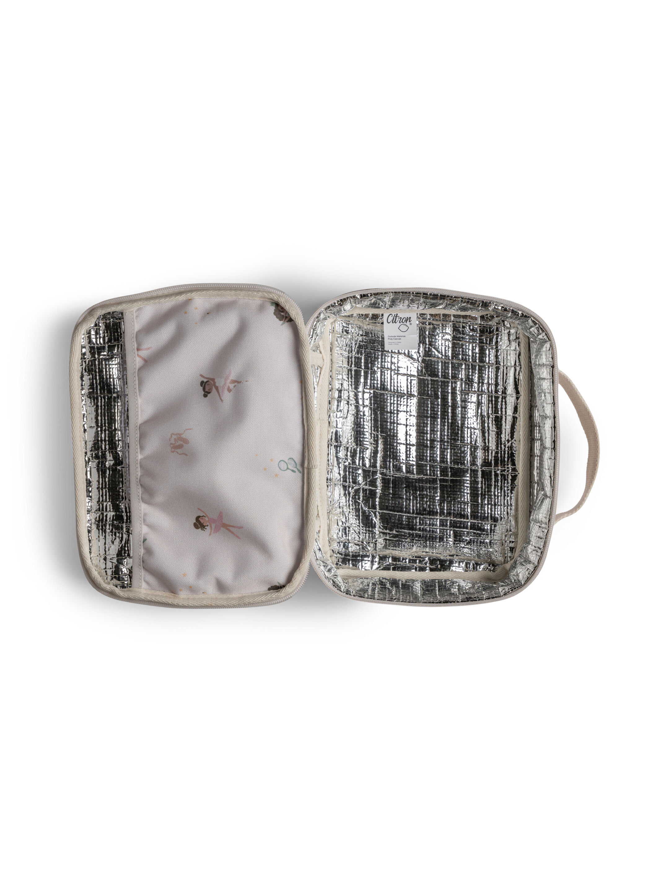 حقيبة غداء عازلة للحرارة بتصميم مربع من سيترون - نقشة راقصة باليه image number 6