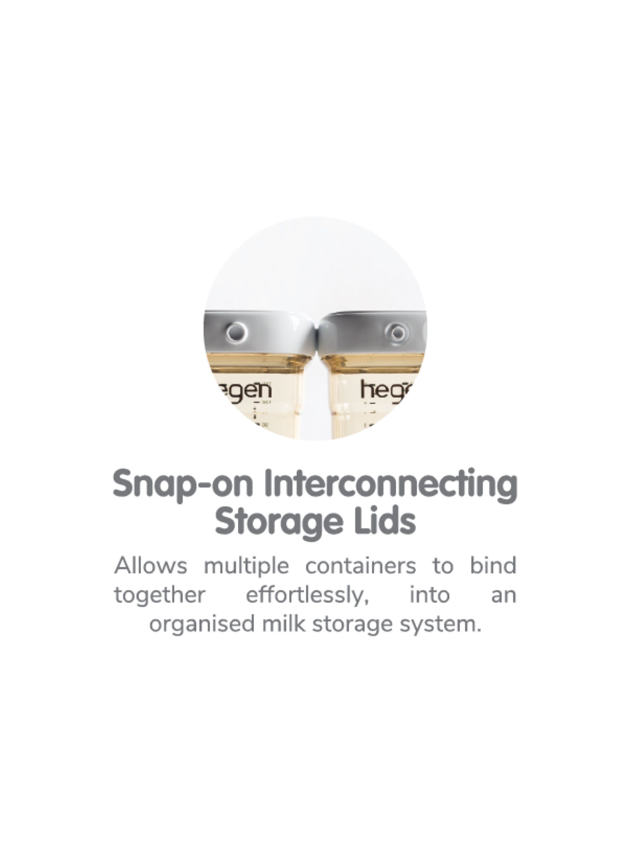 مجموعة عبوات حفظ الحليب الطبيعي بخاصية PCTO&trade;&lrm; من بولي فينيل سلفون بسعة 60 ملل من هيجن - 6 قطع image number 3