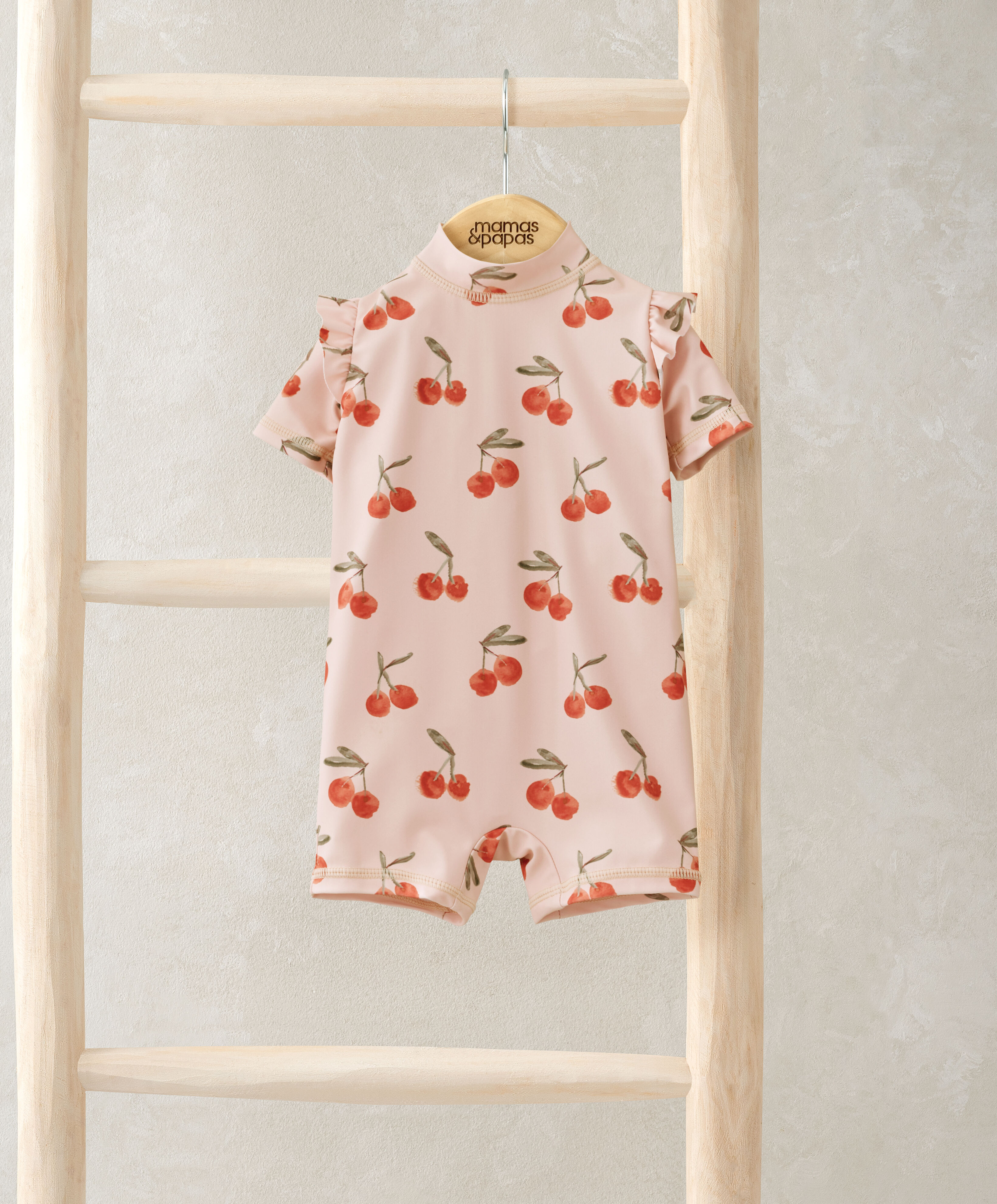 بدلة سباحة بنقشة كرز بالكامل image number 1