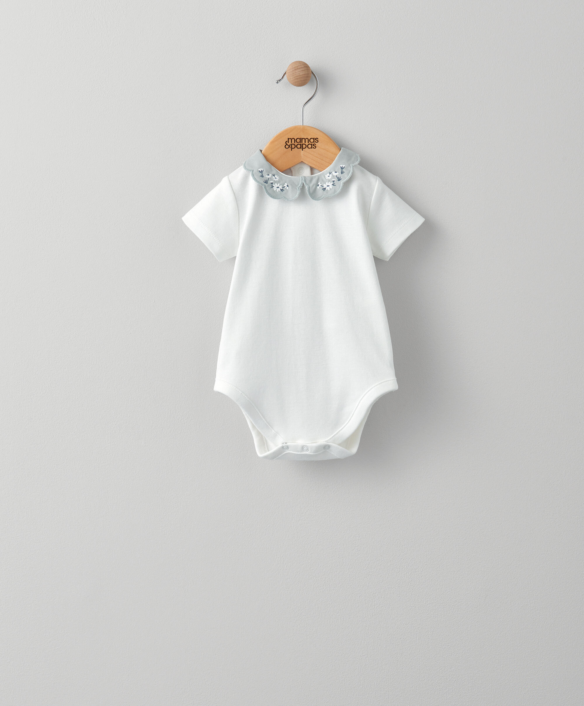 لباس قطعة واحدة بياقة مطرزة image number 1