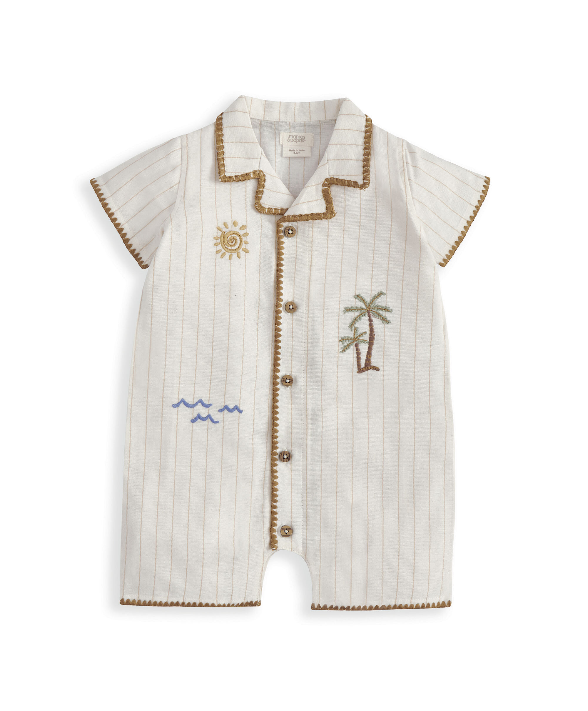 رومبر بتصميم قميص كتان image number 2