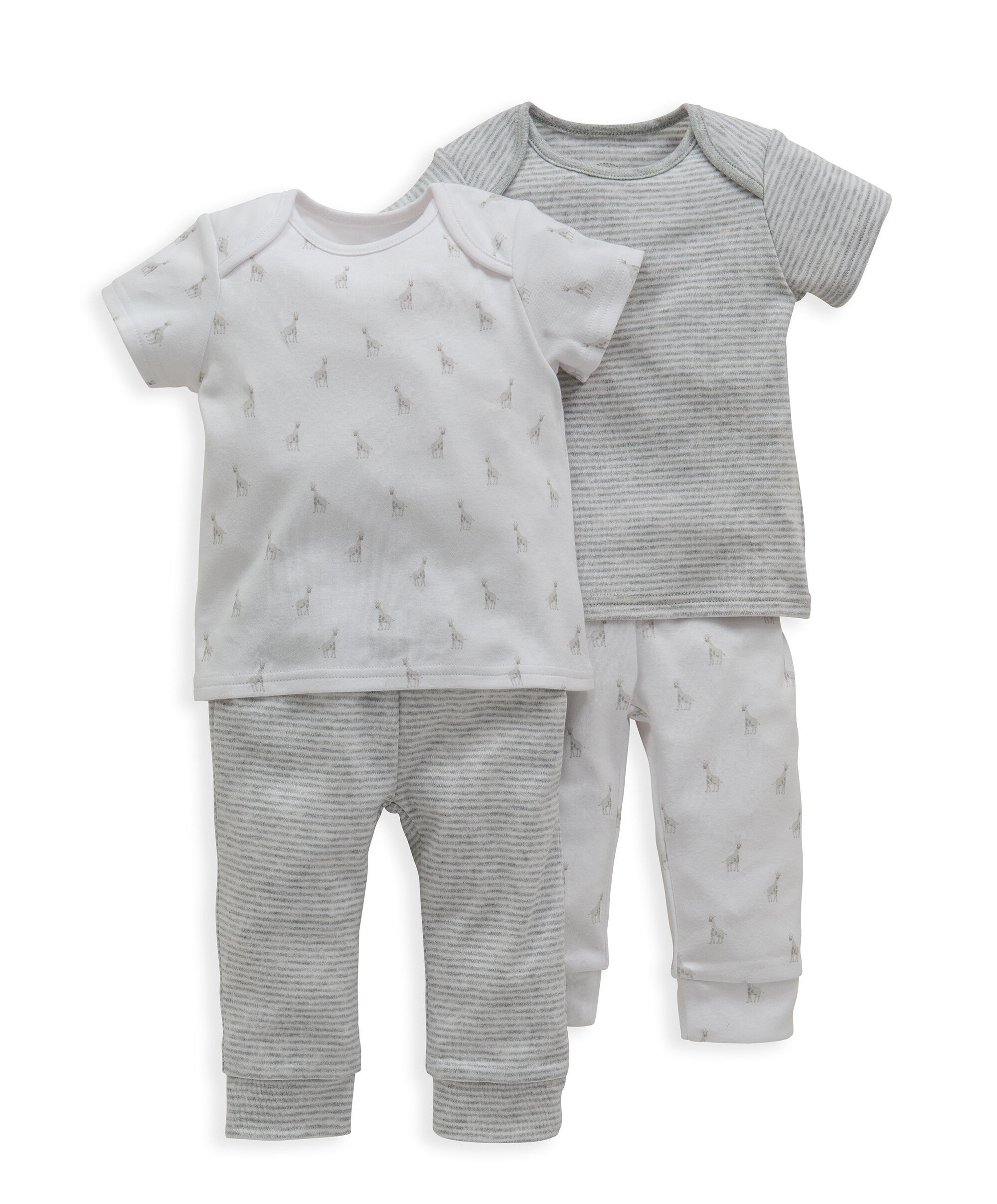 طقم بيجاما بنقشة مخططة image number 1