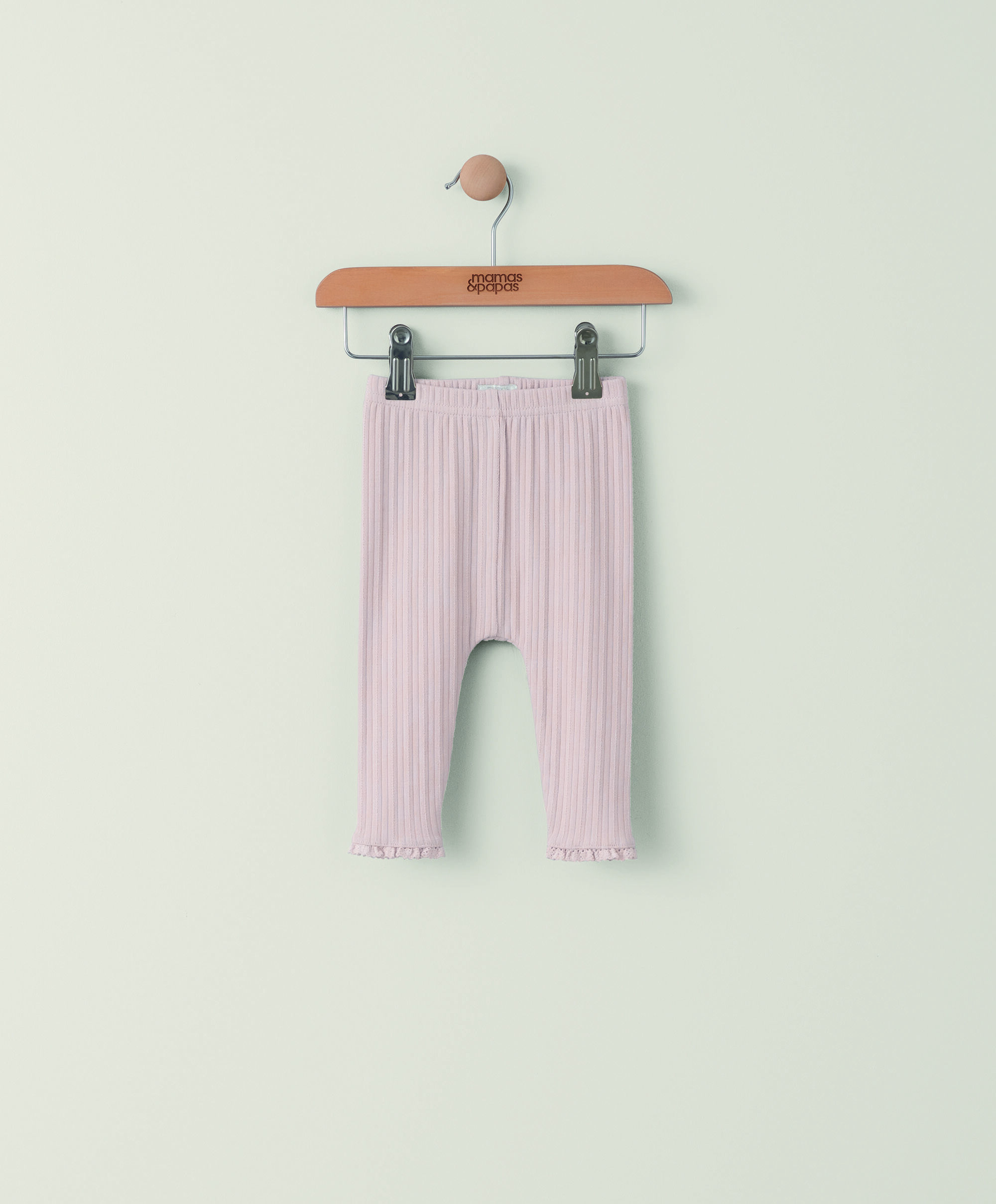 لغينغز بحافة دانتيل - وردي image number 1