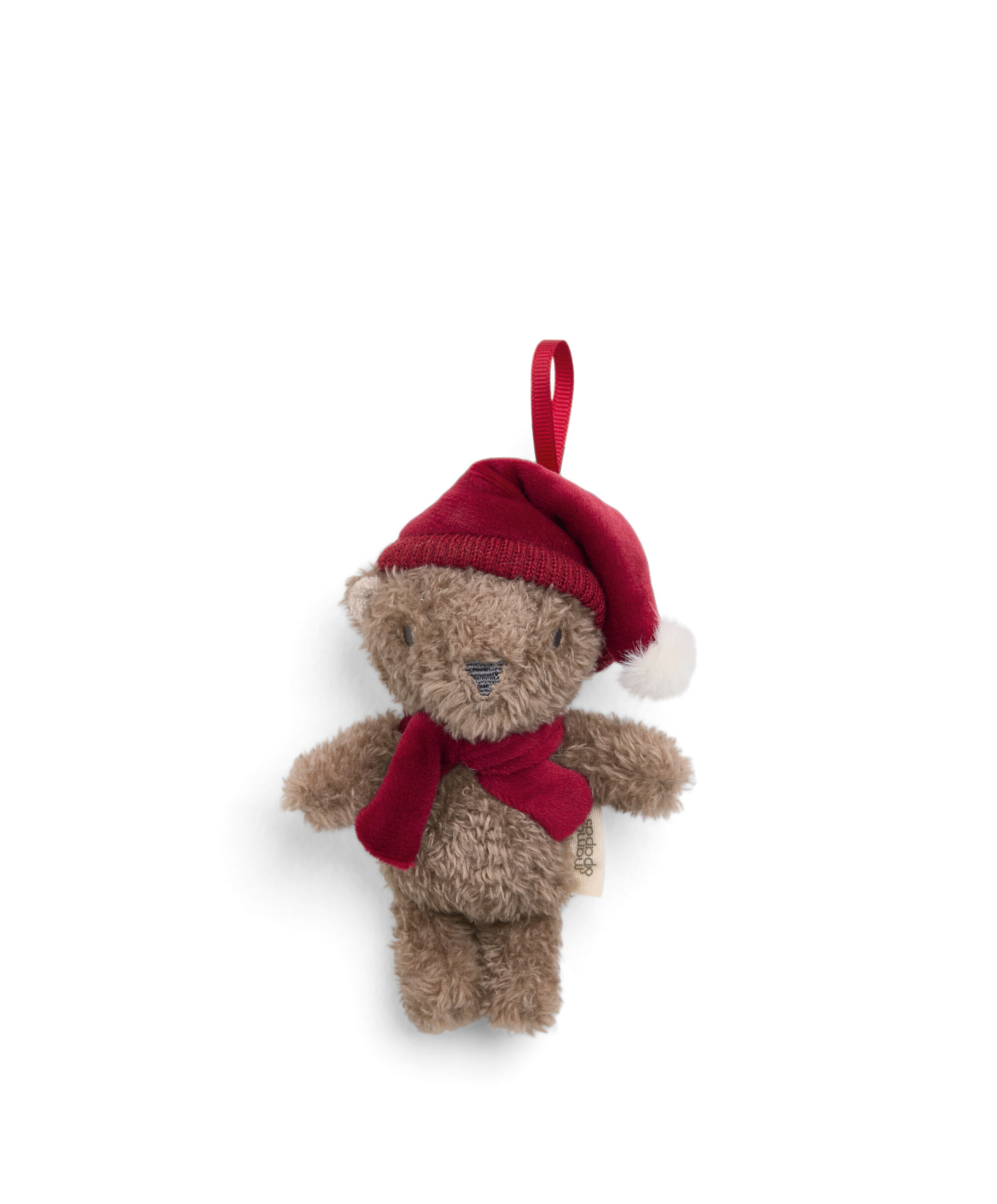 زينة بتصميم دب قماش ناعم لكريسماس 2025 image number 2