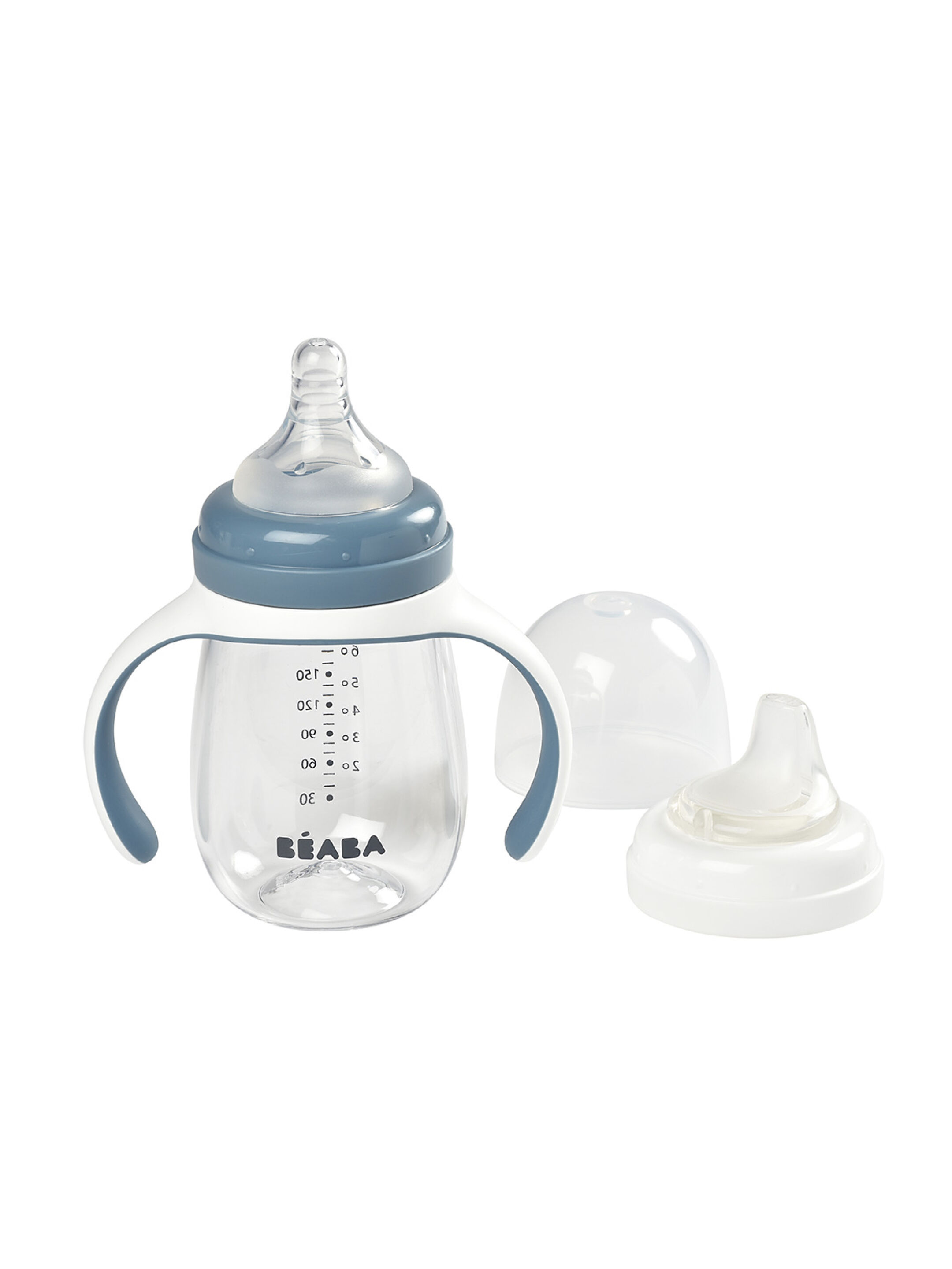 كوب تعلم الشرب 2 في 1 من بيبا - أزرق