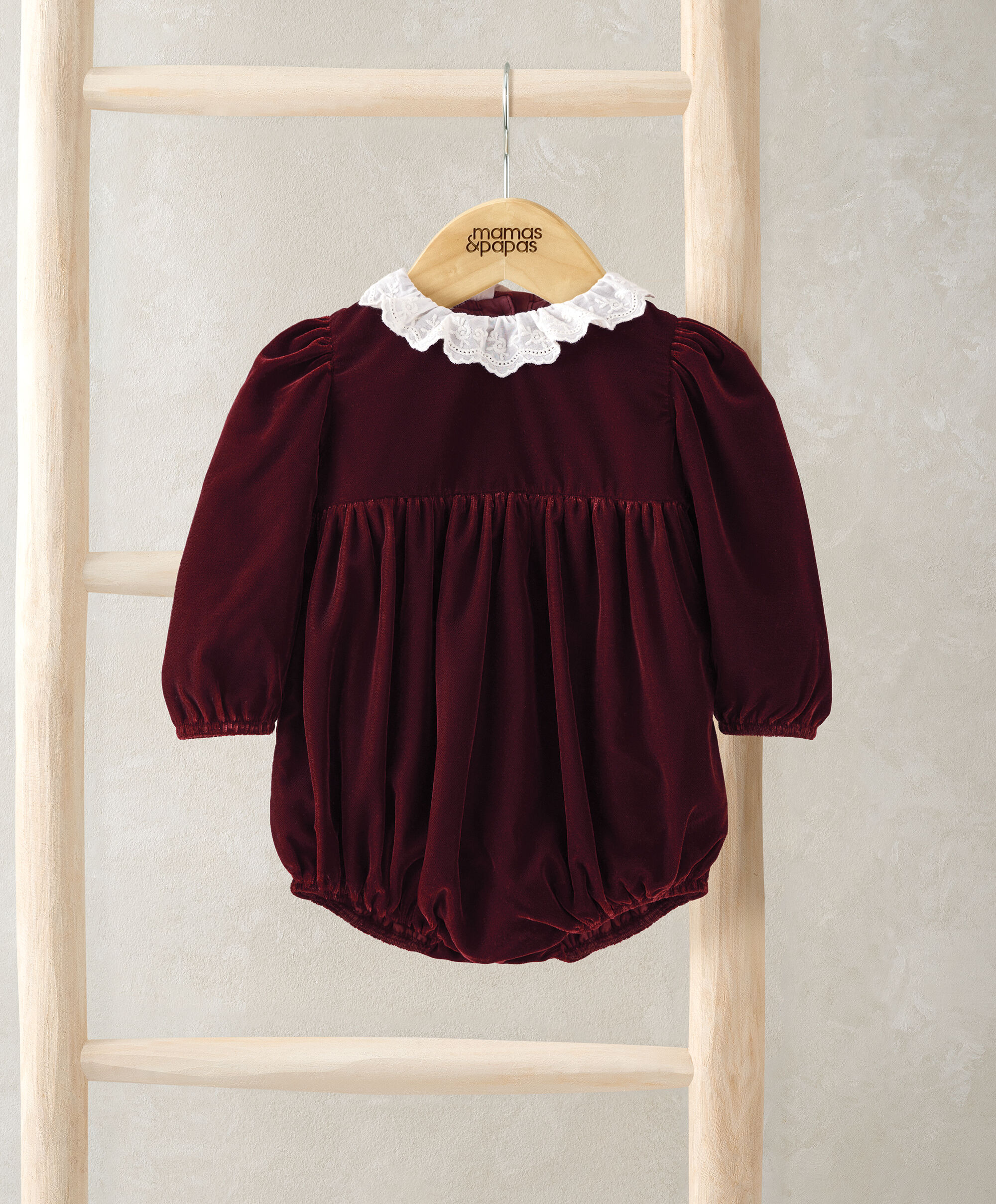 أفرول برغندي مخمل image number 1