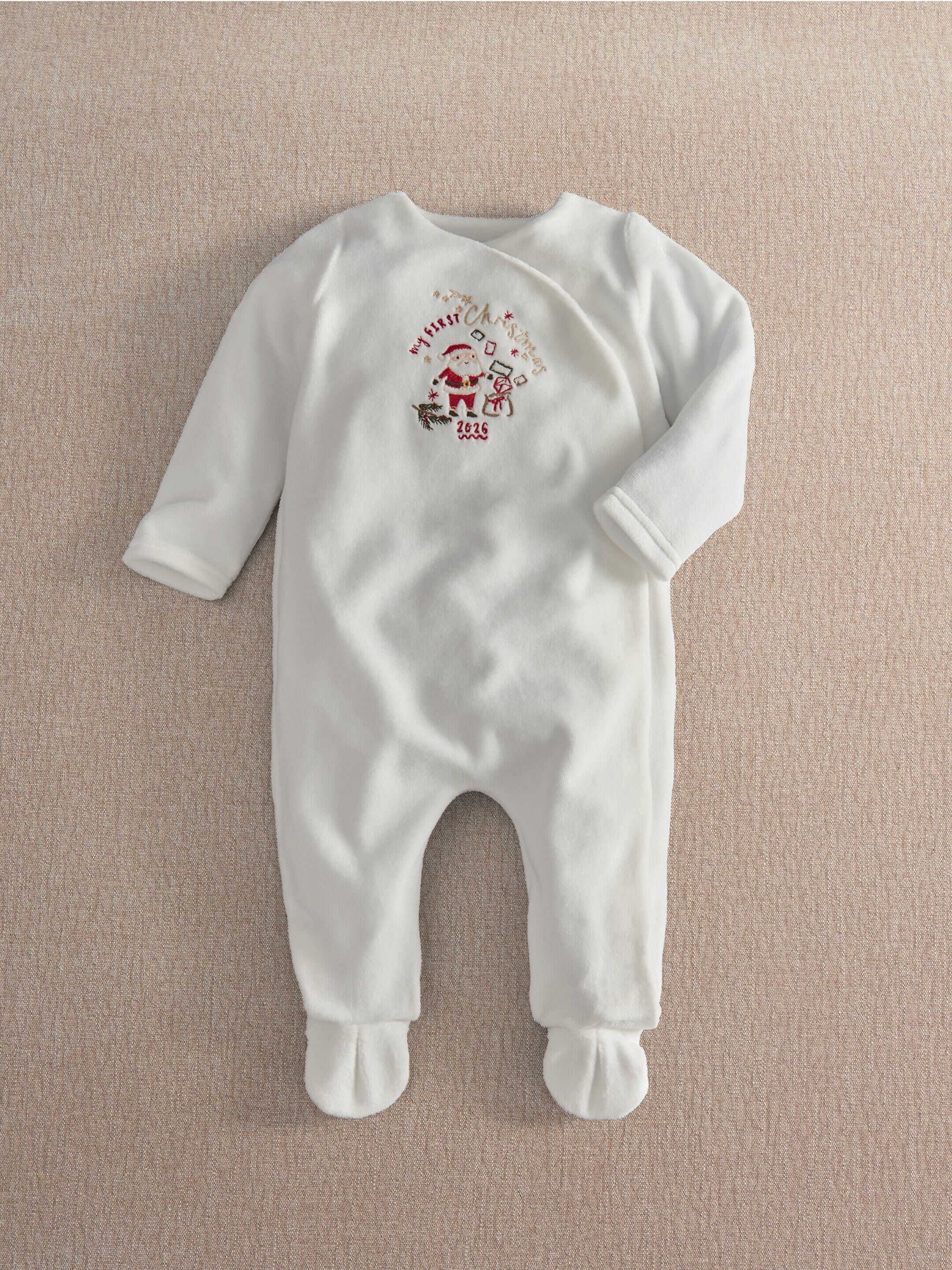 1st Christmas Velour All-in-One