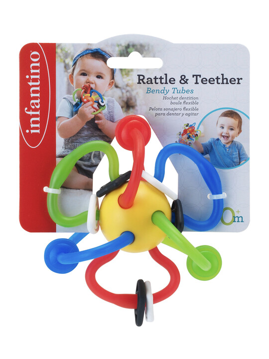Rattle & Teether Bendy Tubes _ 0M+ - CN image number 3