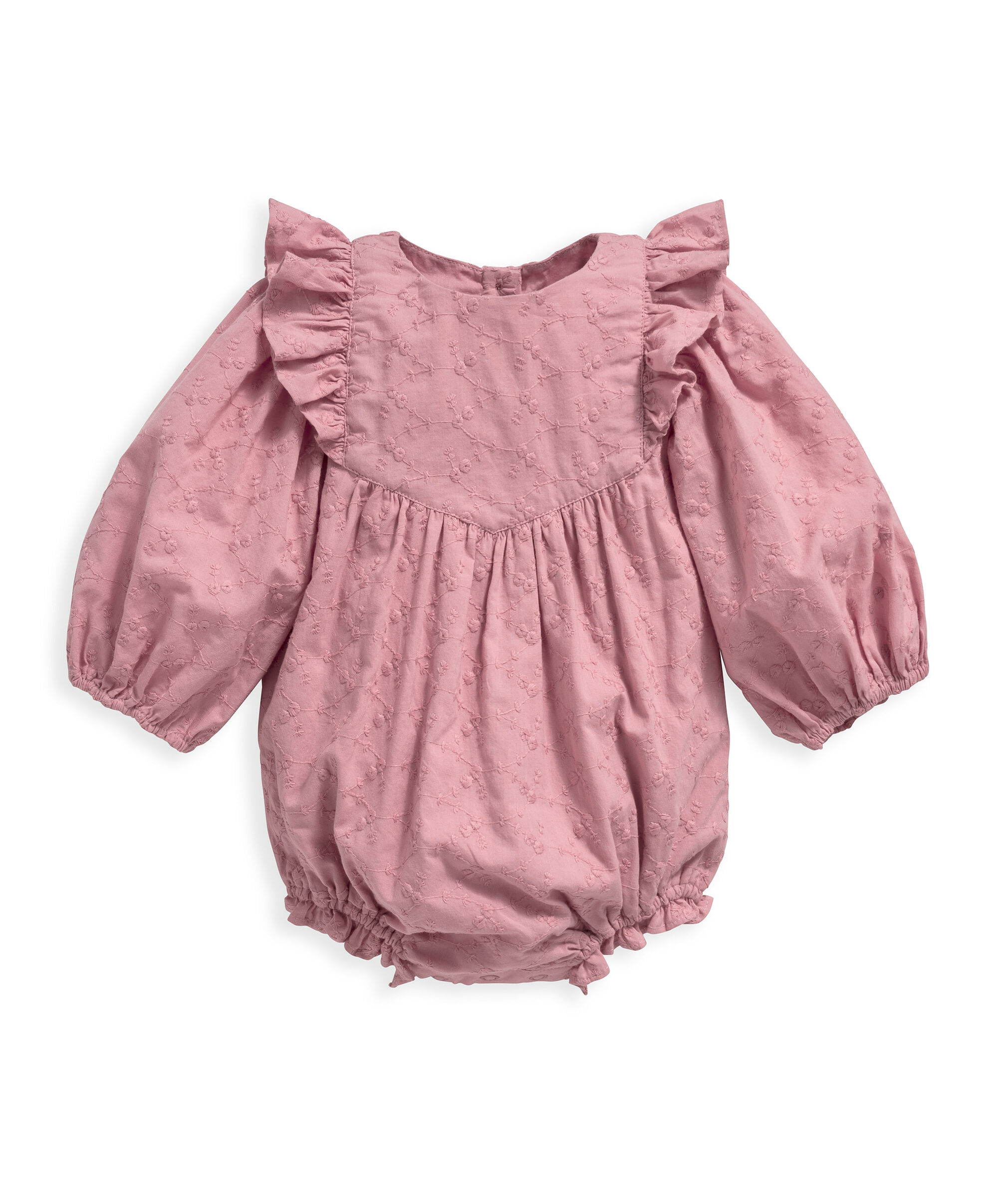 رومبر بتطريز إنجليزي - وردي image number 1