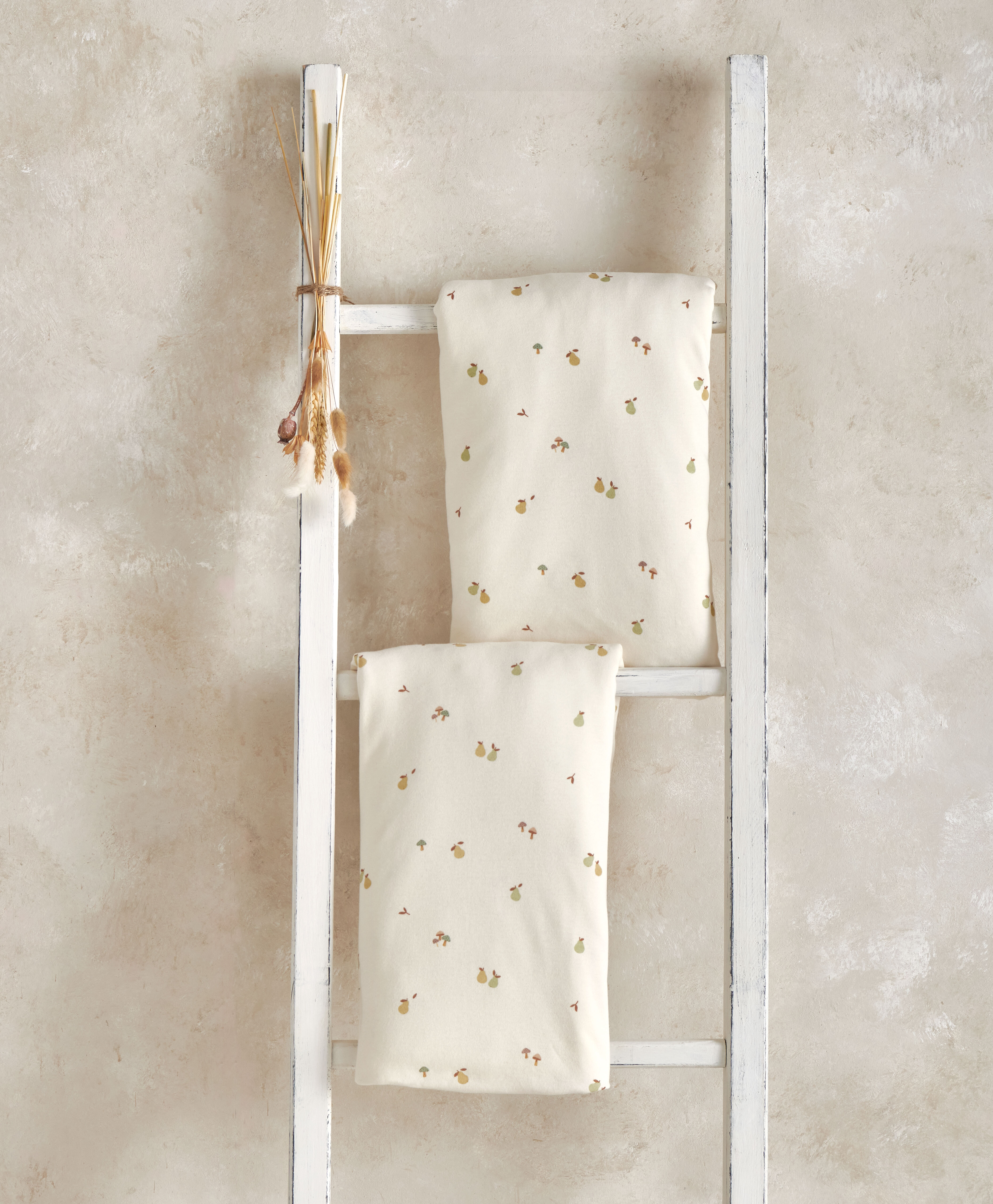 طقم شرشف سرير/مهد بحواف مطاطية - أورشارد، قطعتان